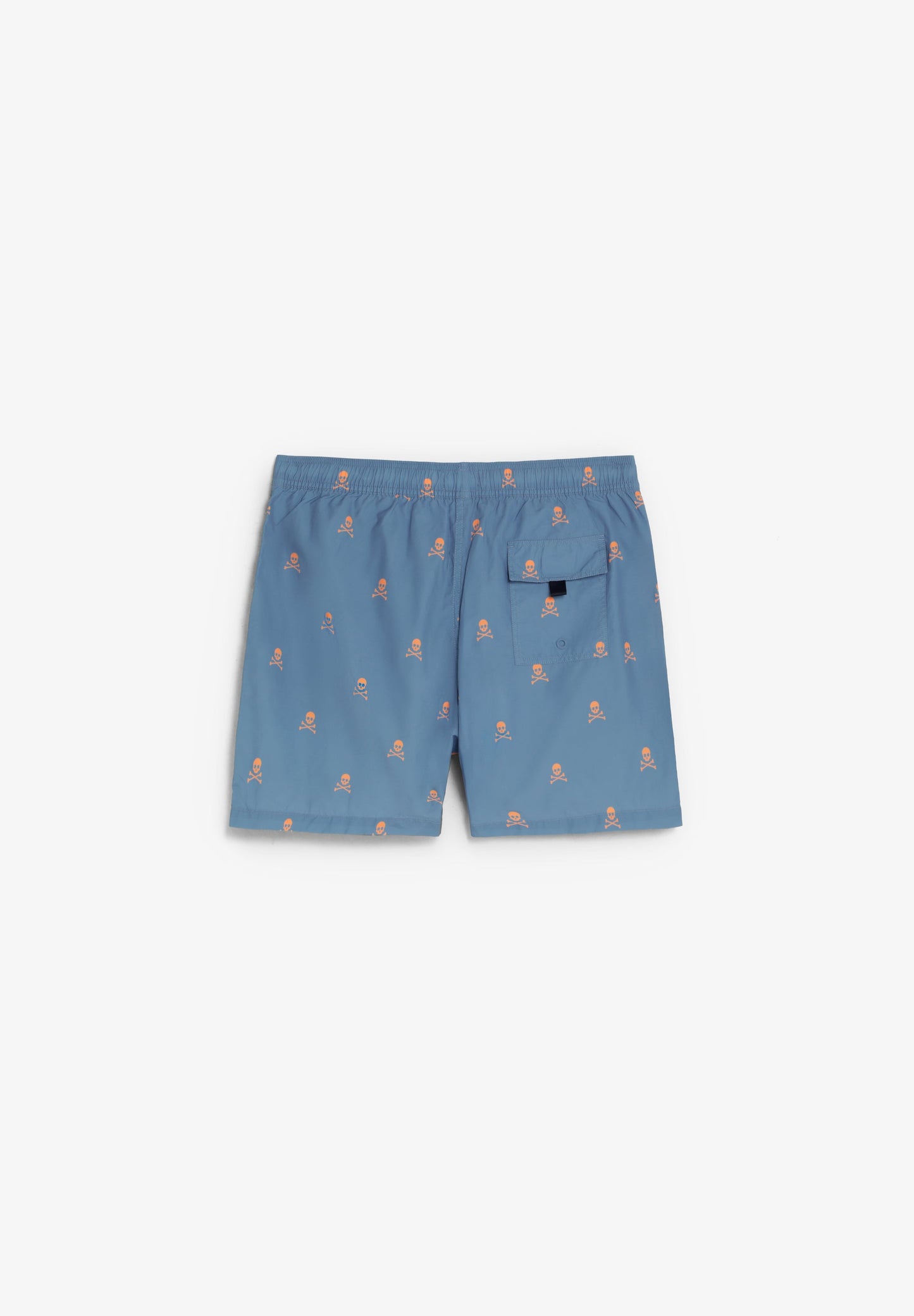 CONTRAST SKULL SWIMMING TRUNKS