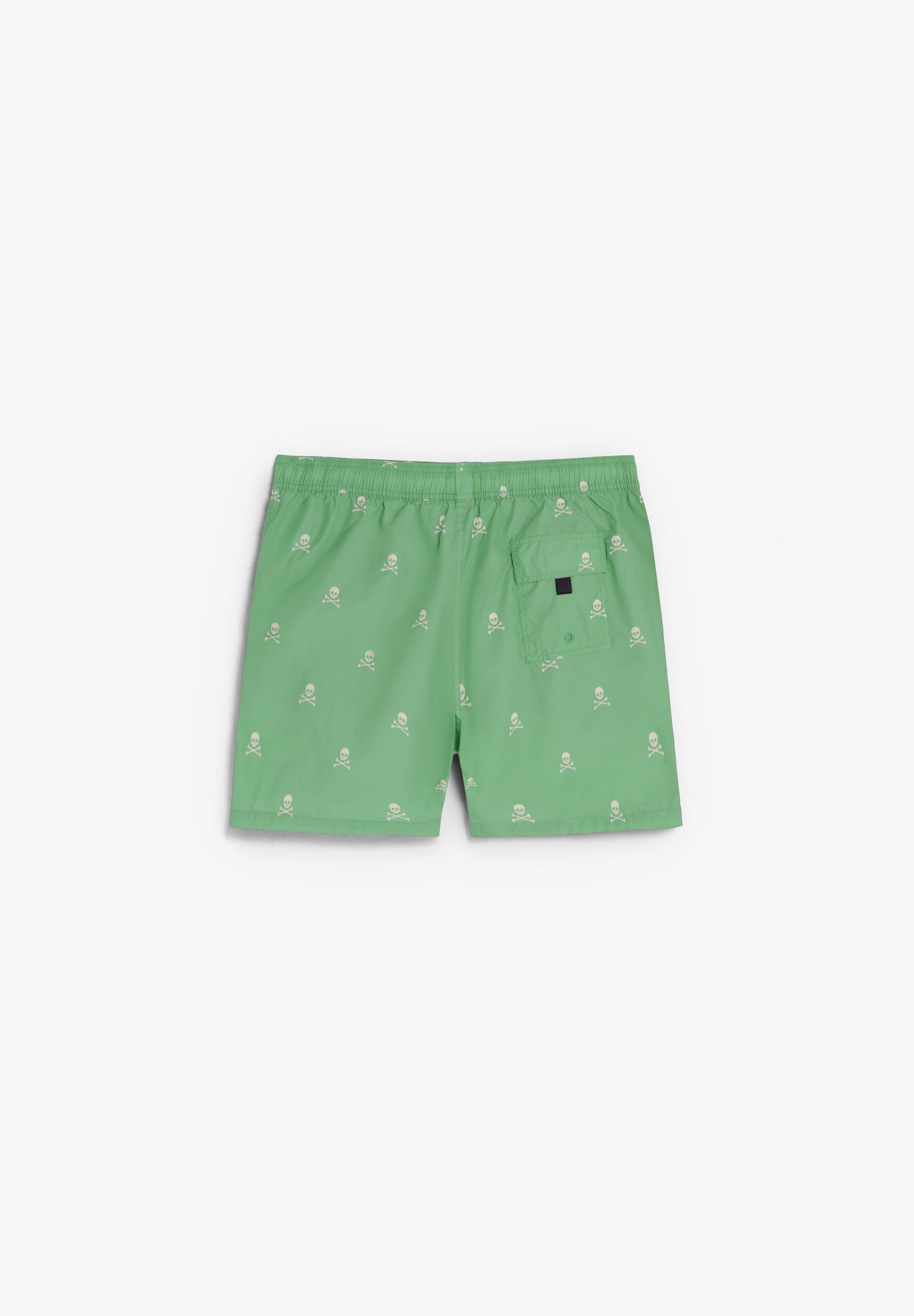 CONTRAST SKULL SWIMMING TRUNKS