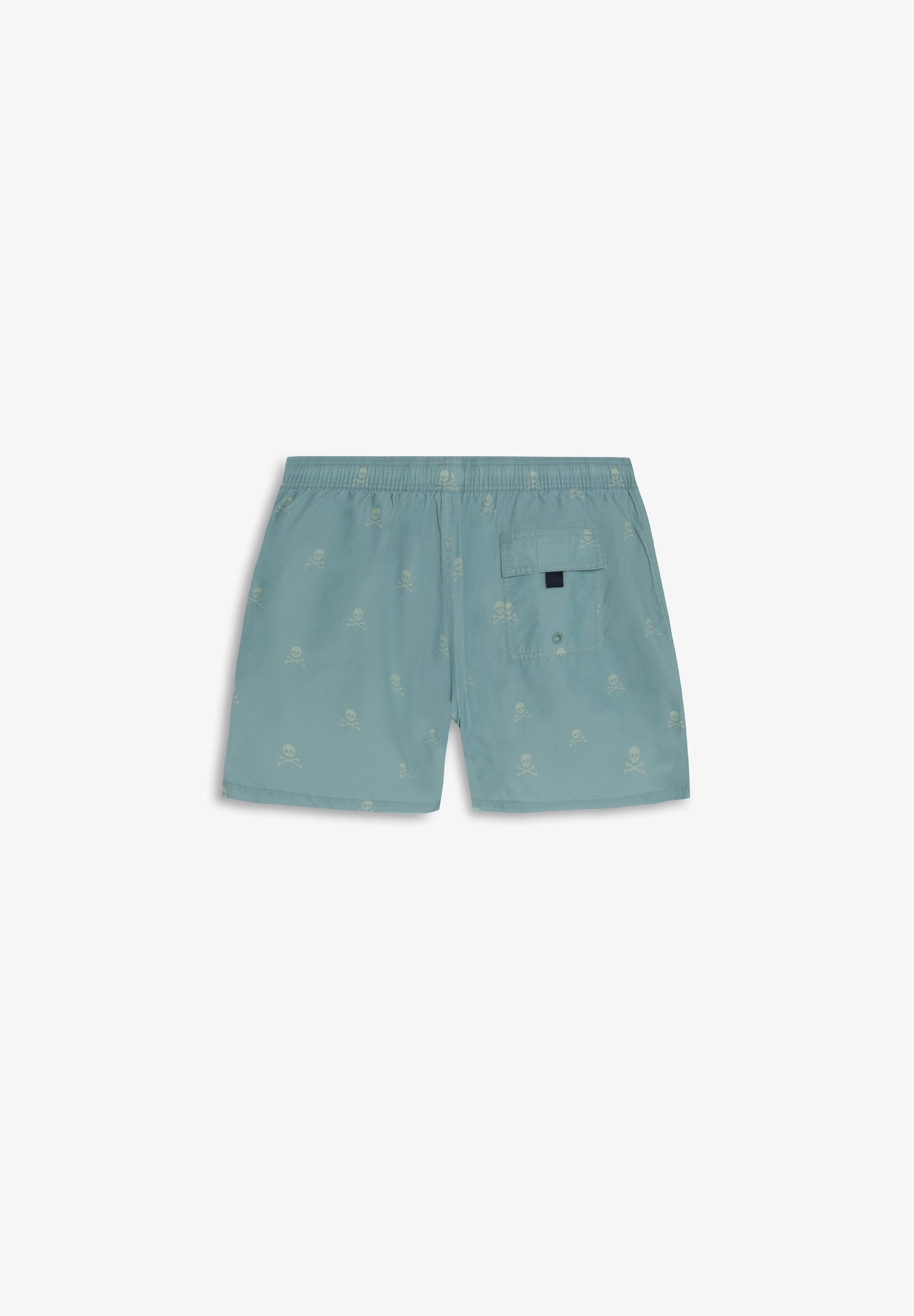 CONTRAST SKULL SWIMMING TRUNKS