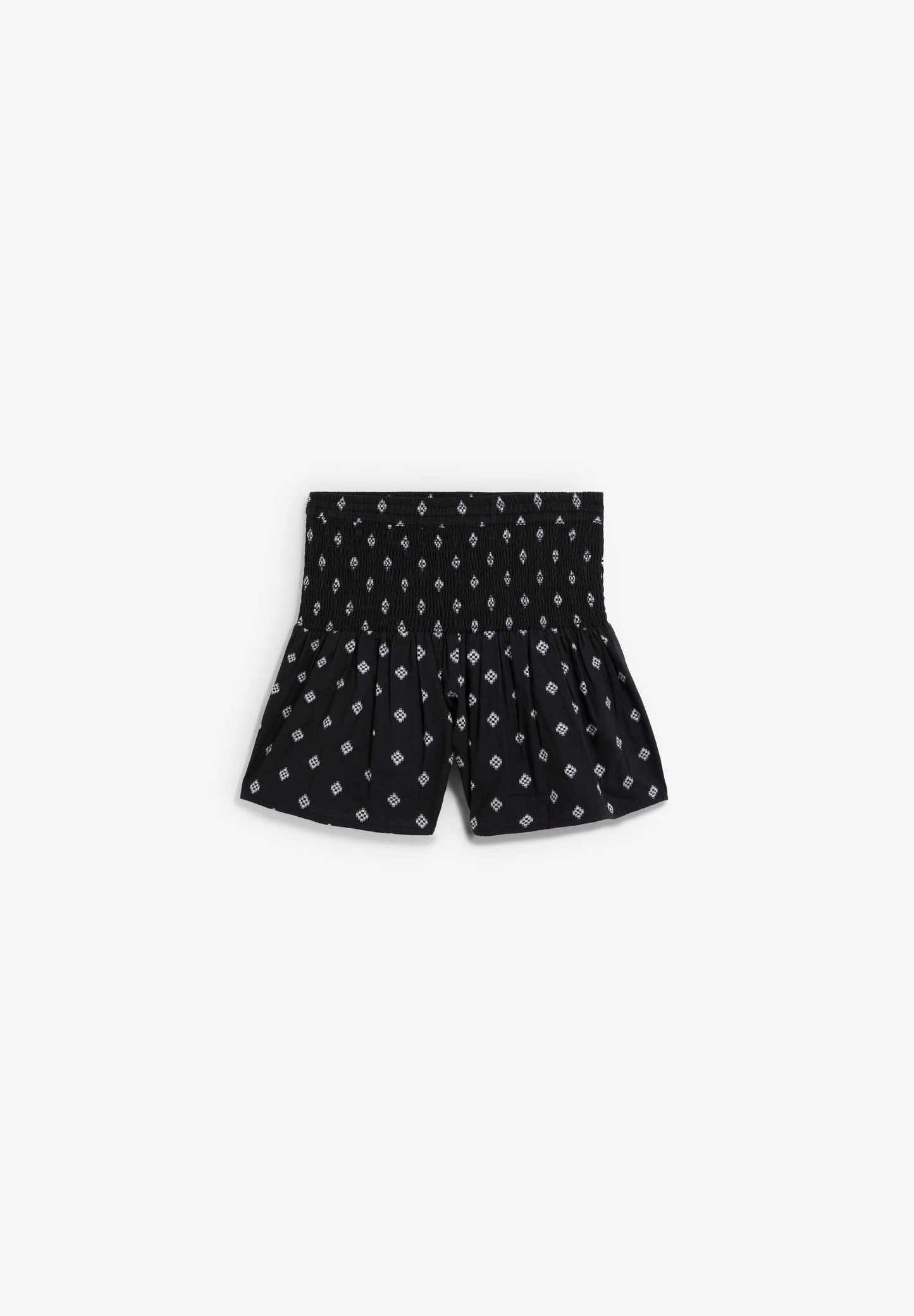 JACQUARD BERMUDA SHORTS WITH ELASTIC WAIST