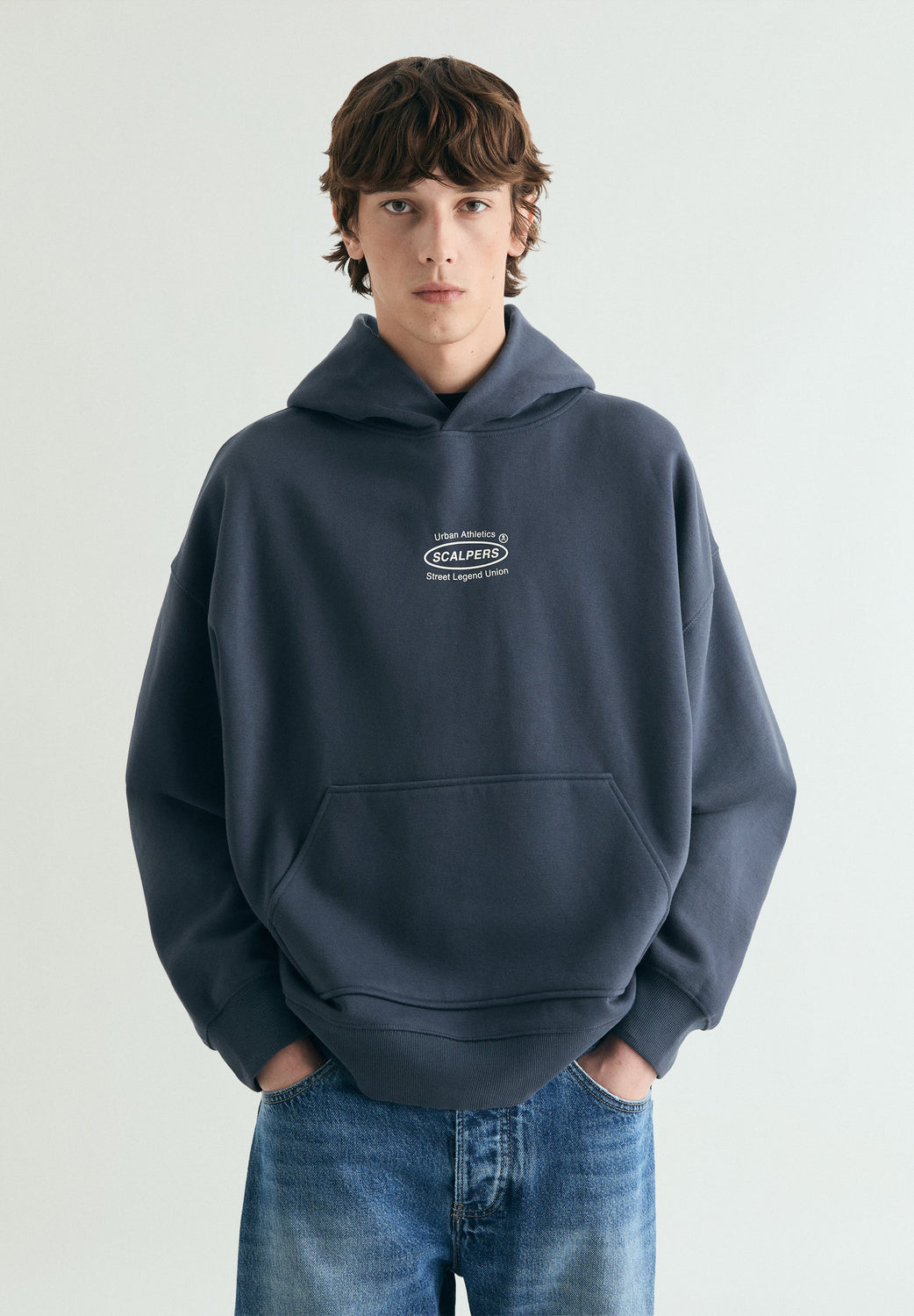 SUDADERA CON CAPUCHA OVERSIZED - Scalpers