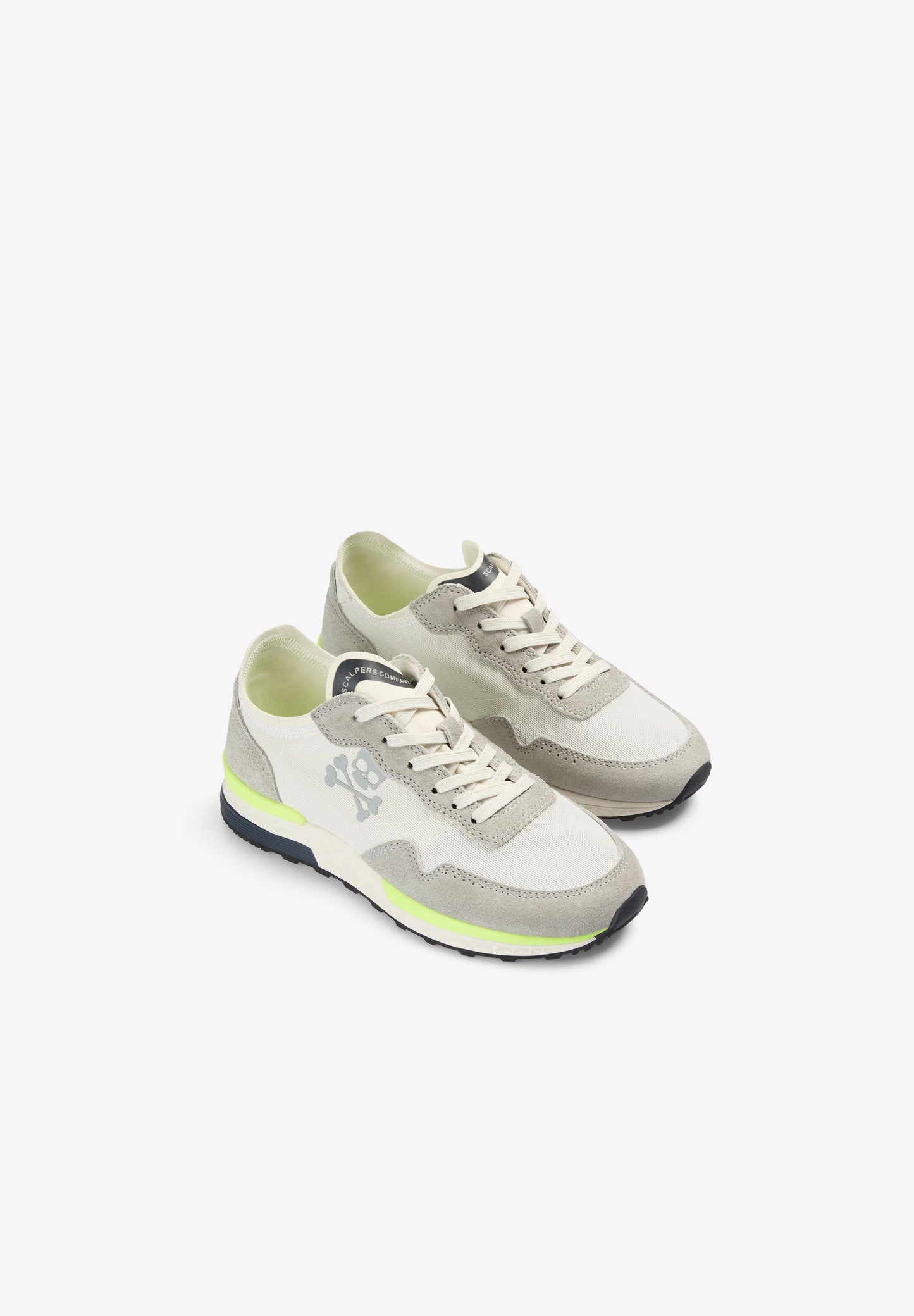 CONTRAST LIME RETRO SNEAKERS
