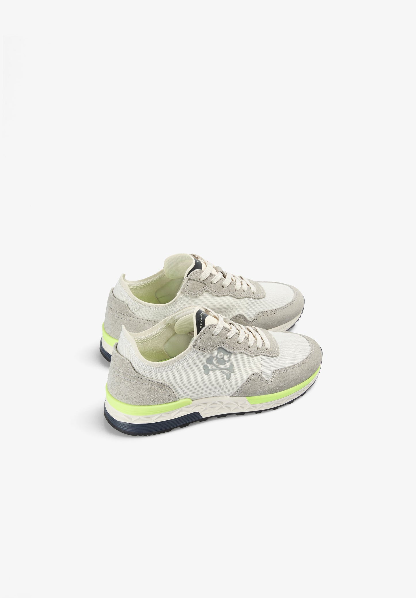 CONTRAST LIME RETRO SNEAKERS