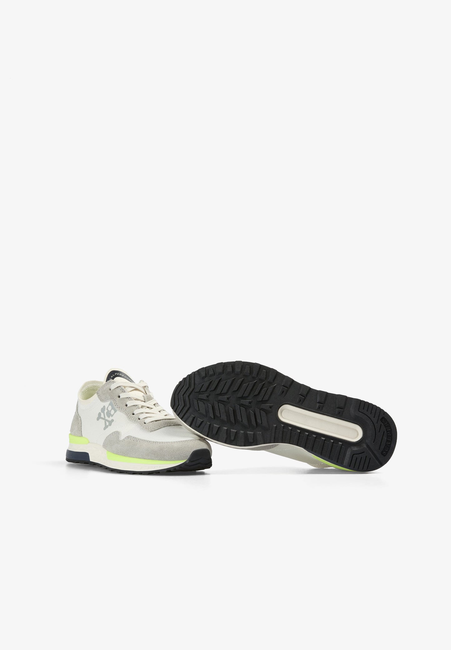 CONTRAST LIME RETRO SNEAKERS