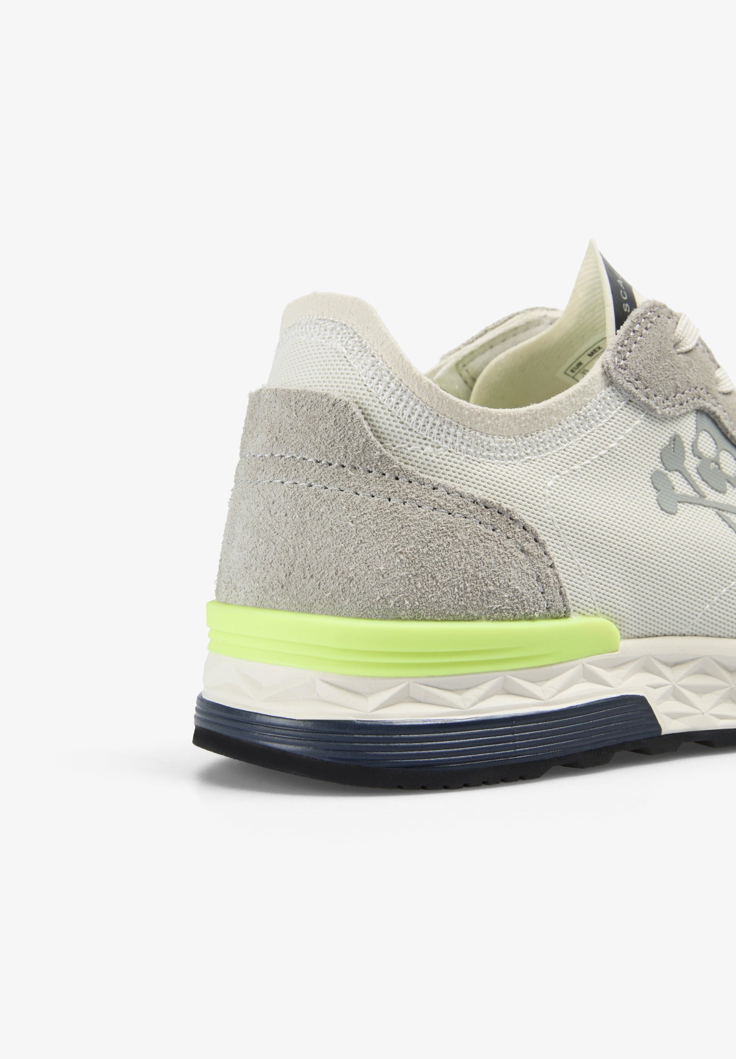 CONTRAST LIME RETRO SNEAKERS