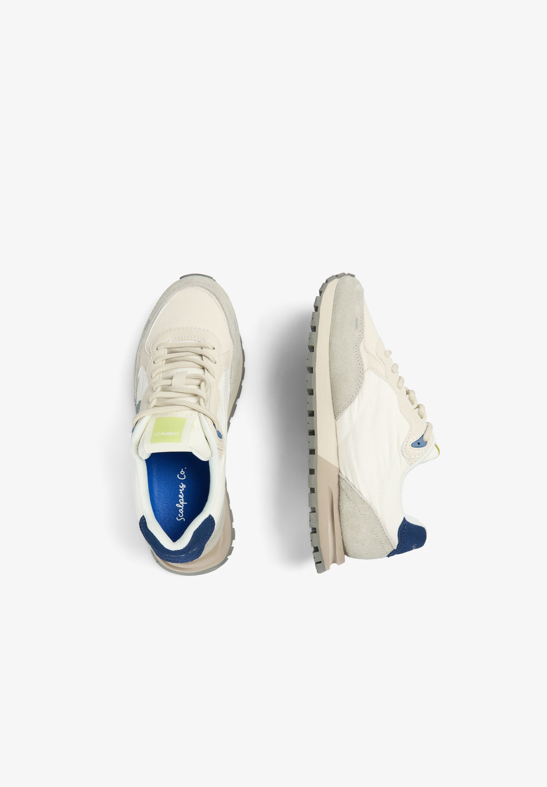 BLUE CONTRAST SKULL SNEAKERS