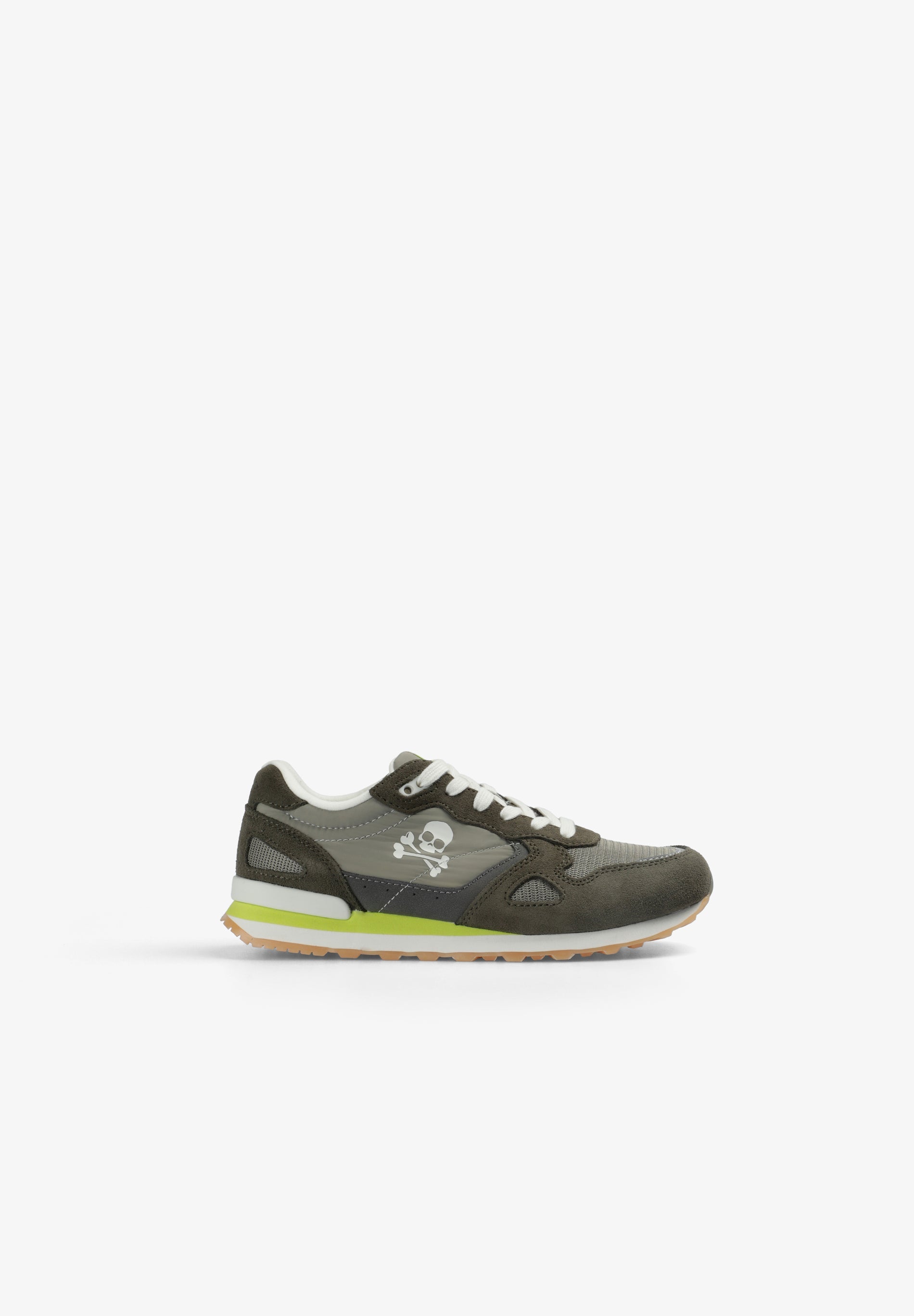 SKULL SNEAKERS WITH CONTRAST SOLE