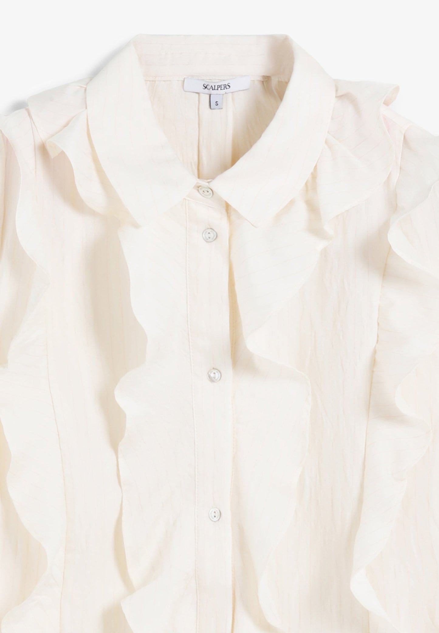 COTTON RUFFLED BLOUSE