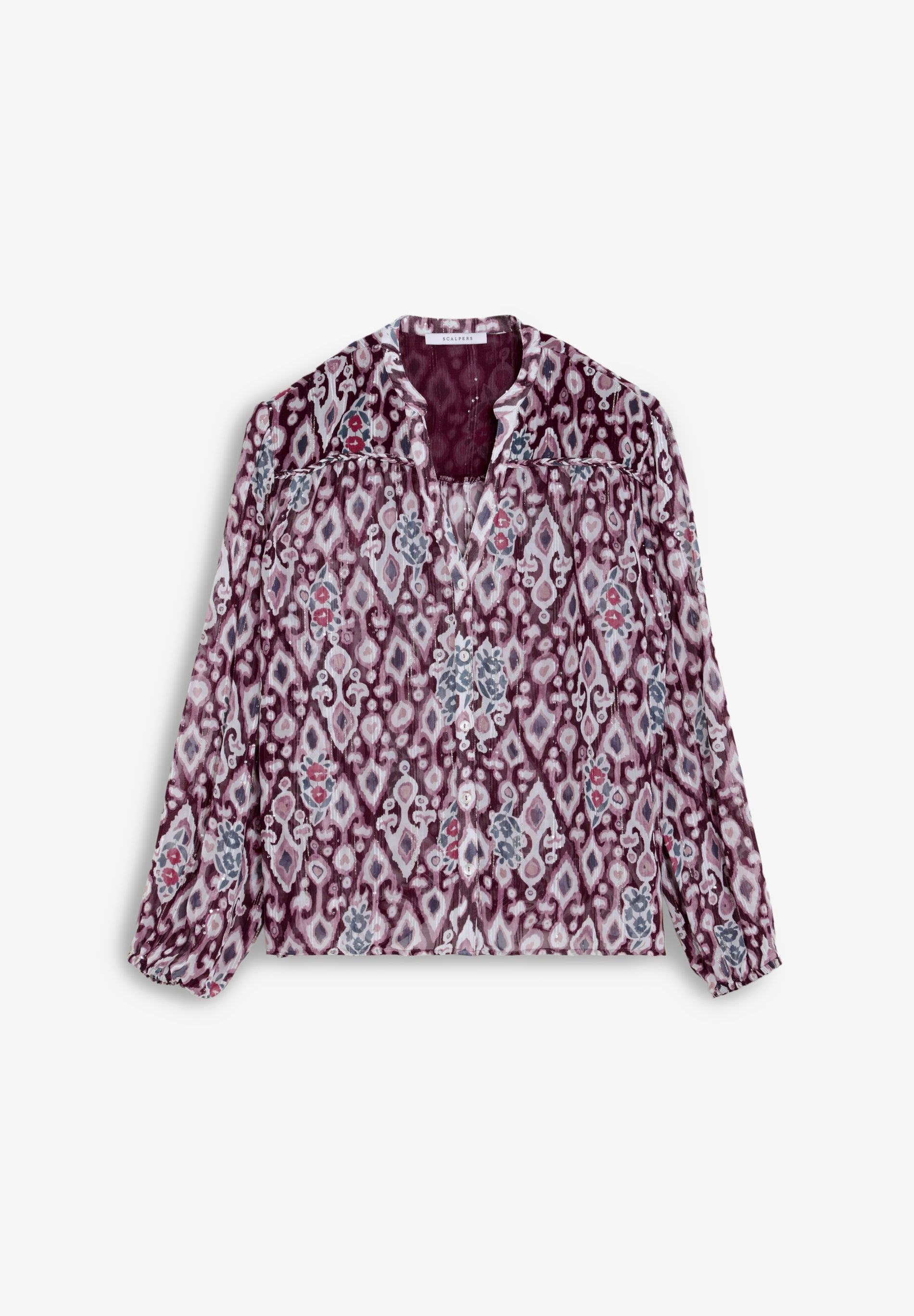 PRINTED FLOWING BLOUSE