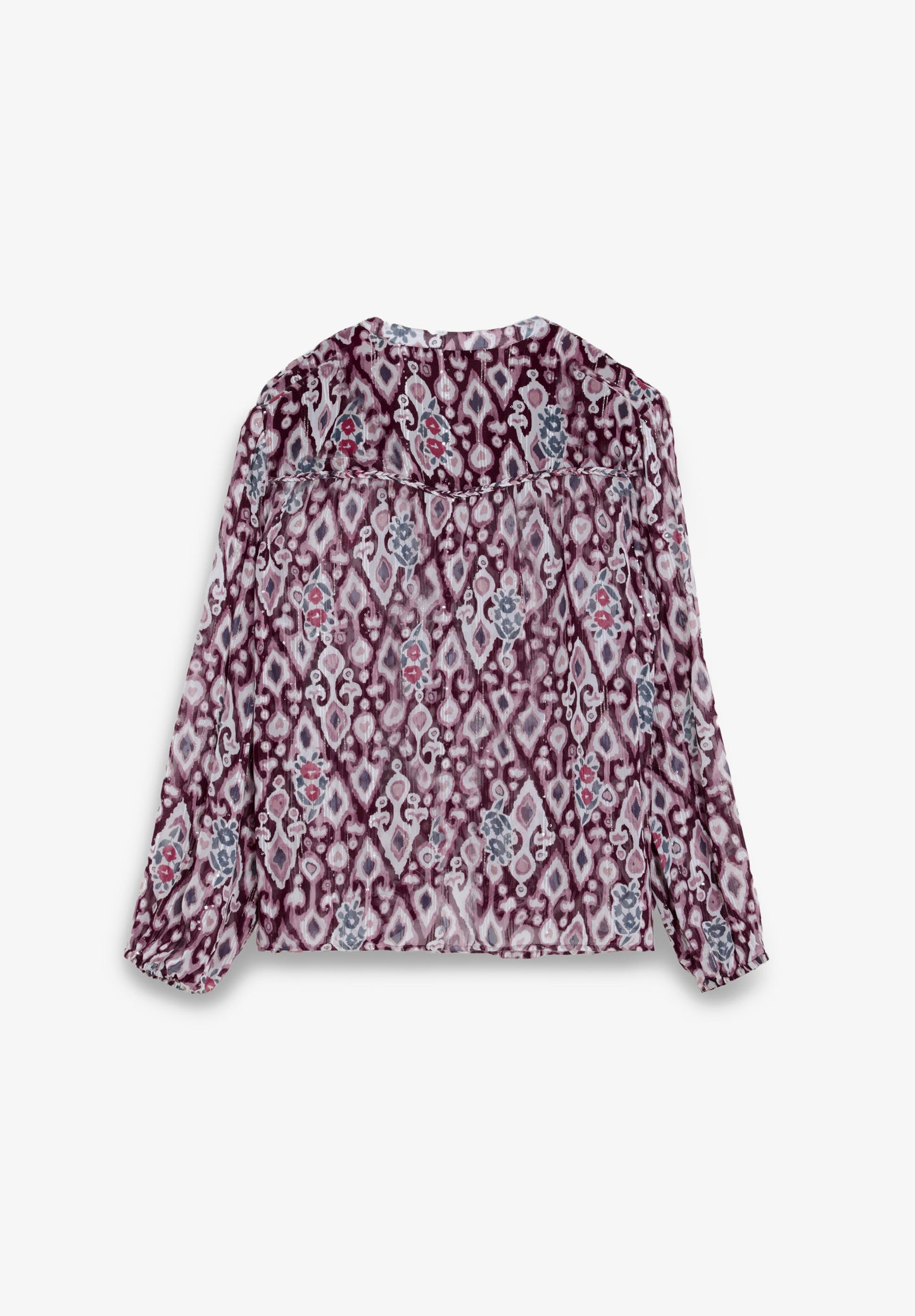 PRINTED FLOWING BLOUSE