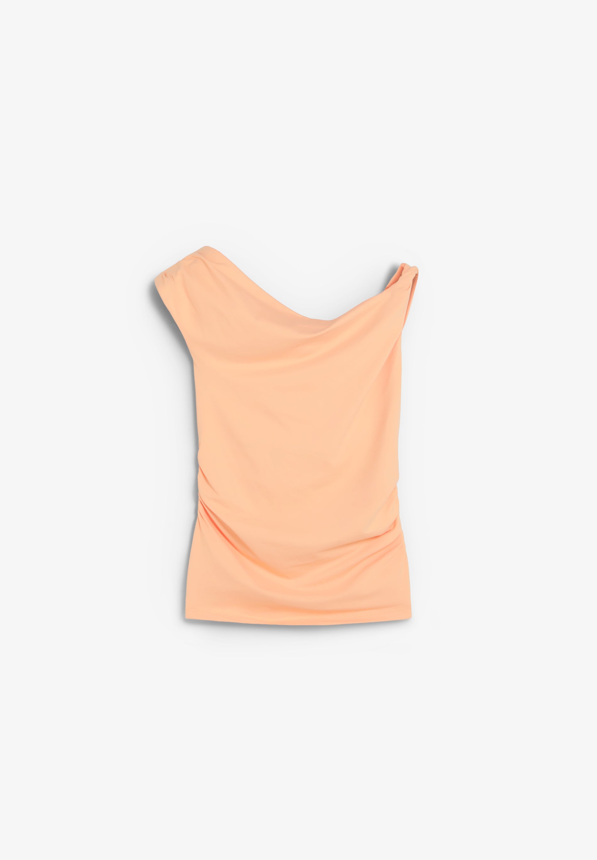 ASYMMETRIC DRAPED T-SHIRT