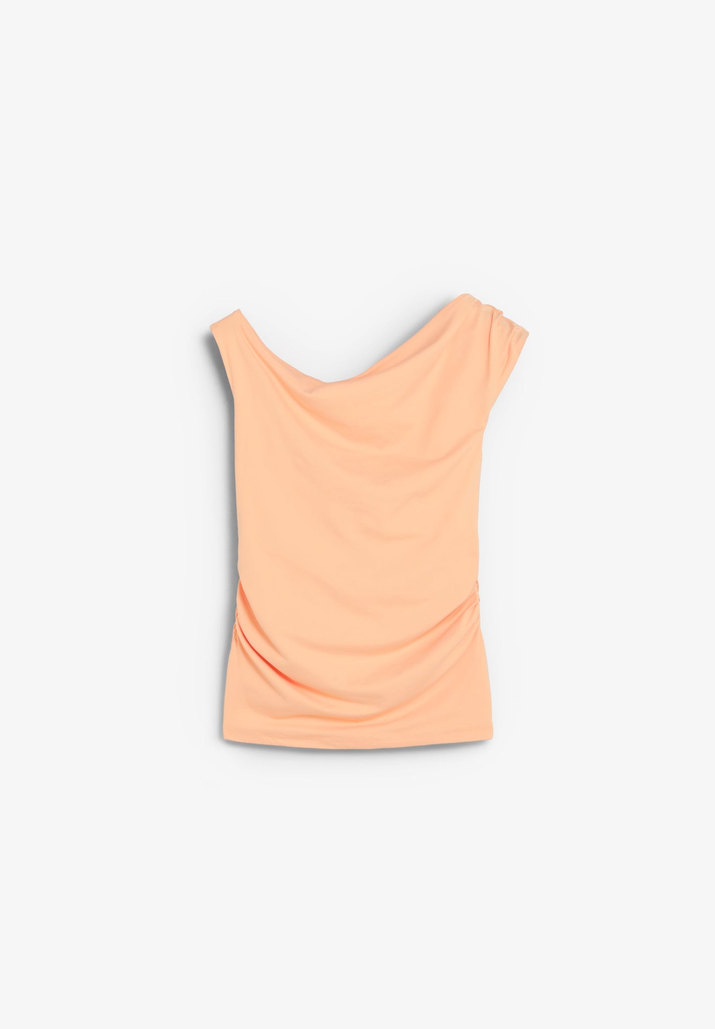 ASYMMETRIC DRAPED T-SHIRT