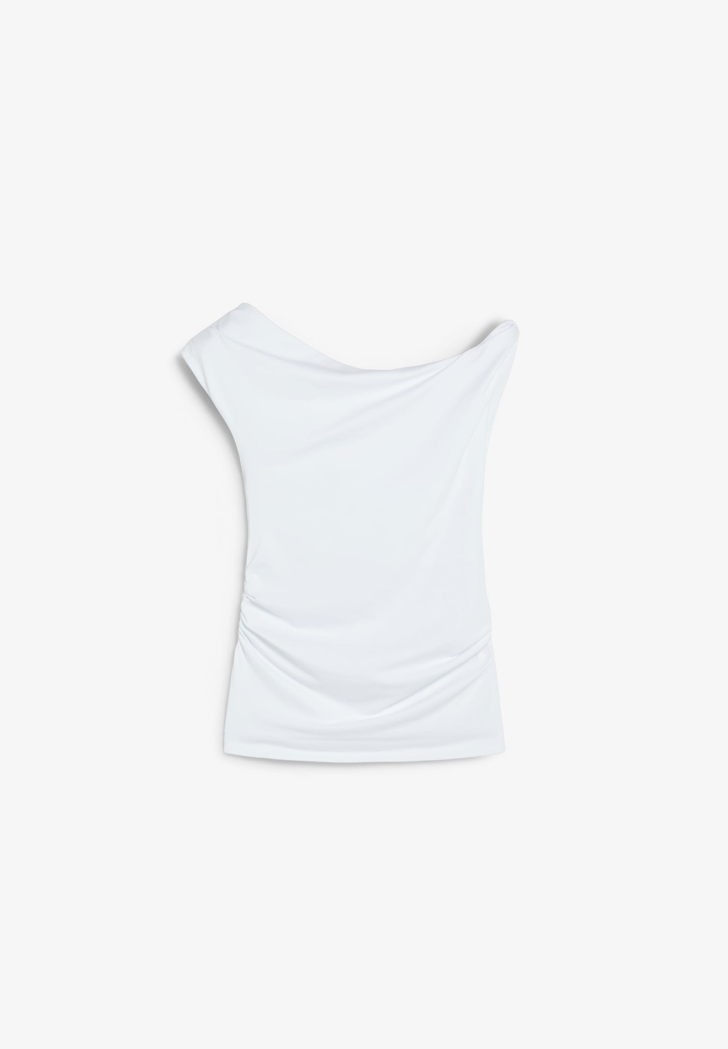 ASYMMETRIC DRAPED T-SHIRT