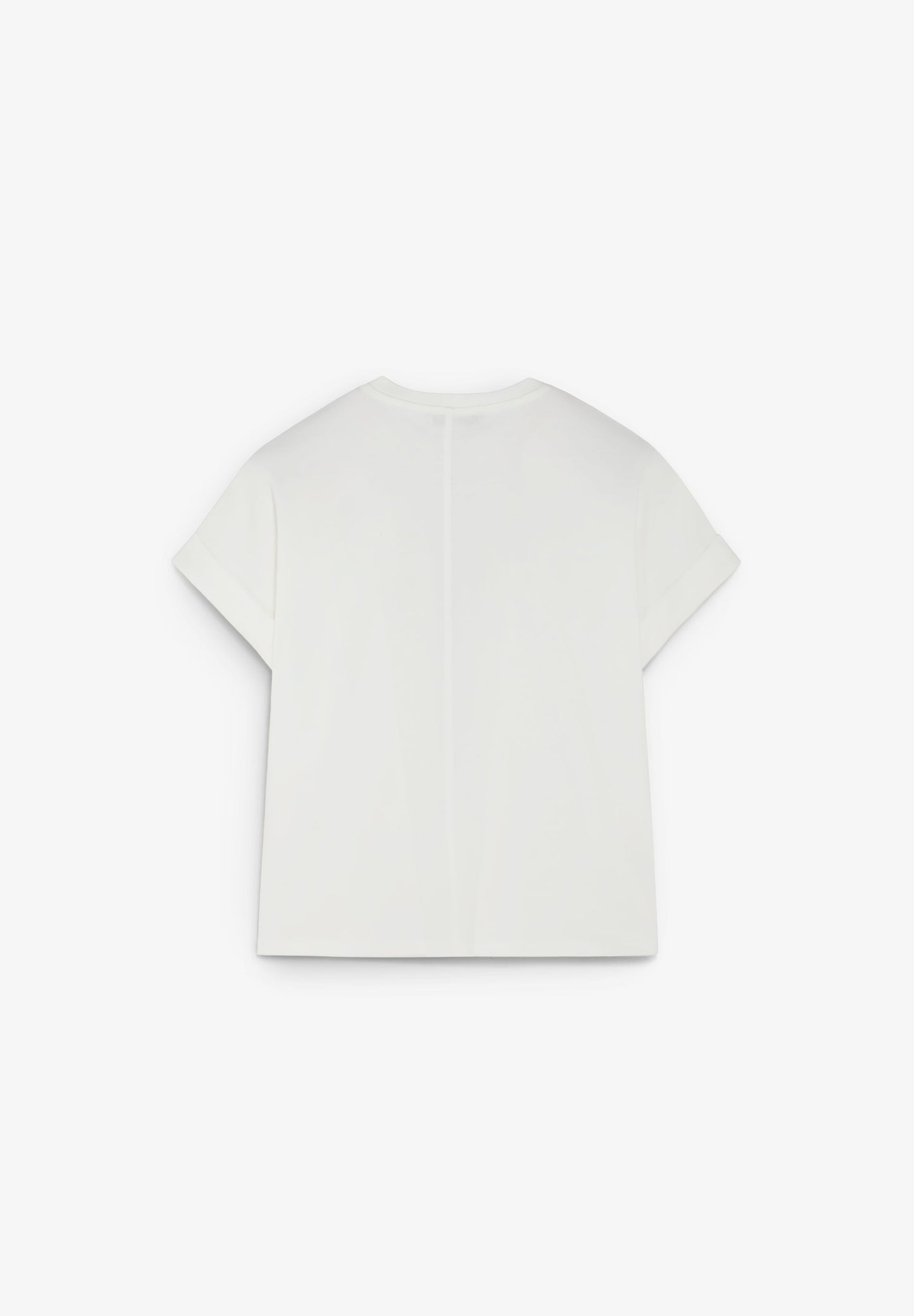 CONTRAST EMBROIDERED T-SHIRT