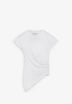 ASYMMETRIC DRAPED T-SHIRT