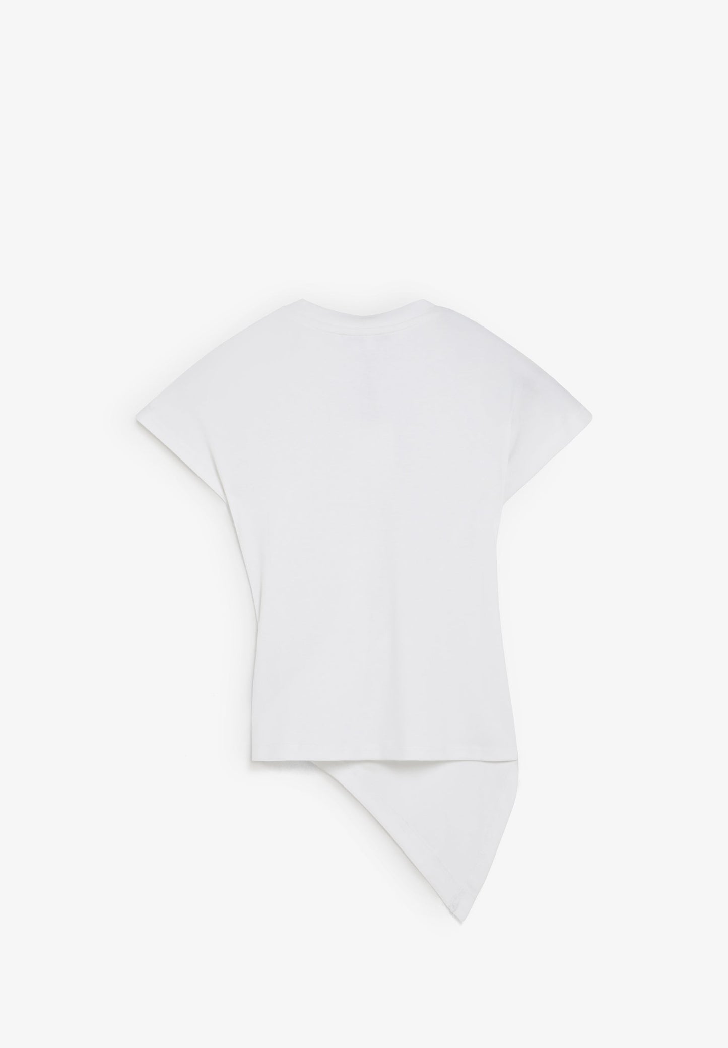ASYMMETRIC DRAPED T-SHIRT