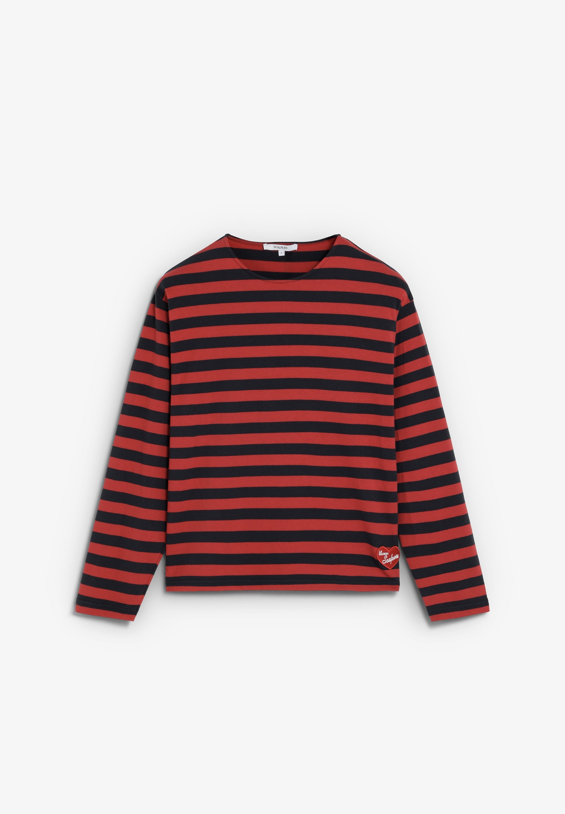 STRIPED T-SHIRT WITH PATCH