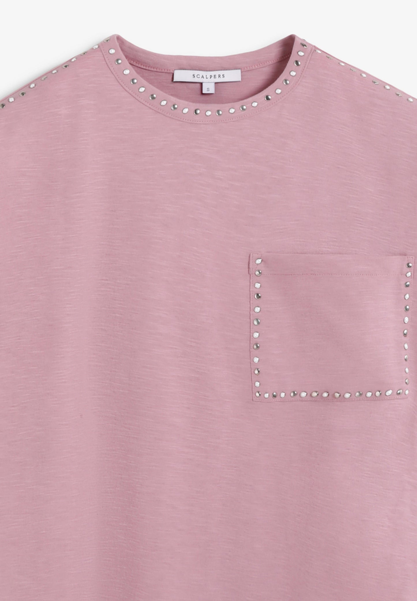STUDDED T-SHIRT WITH POCKET