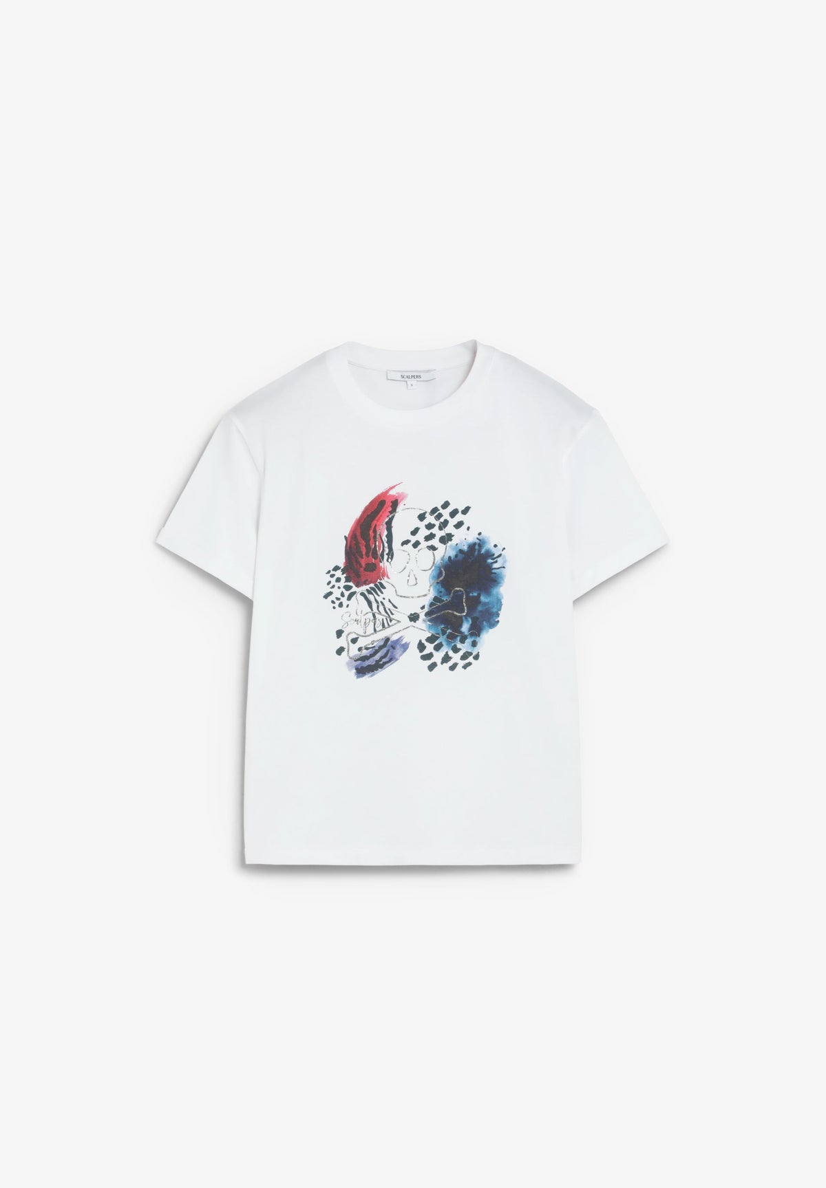 T-SHIRT WITH SKULL PRINT