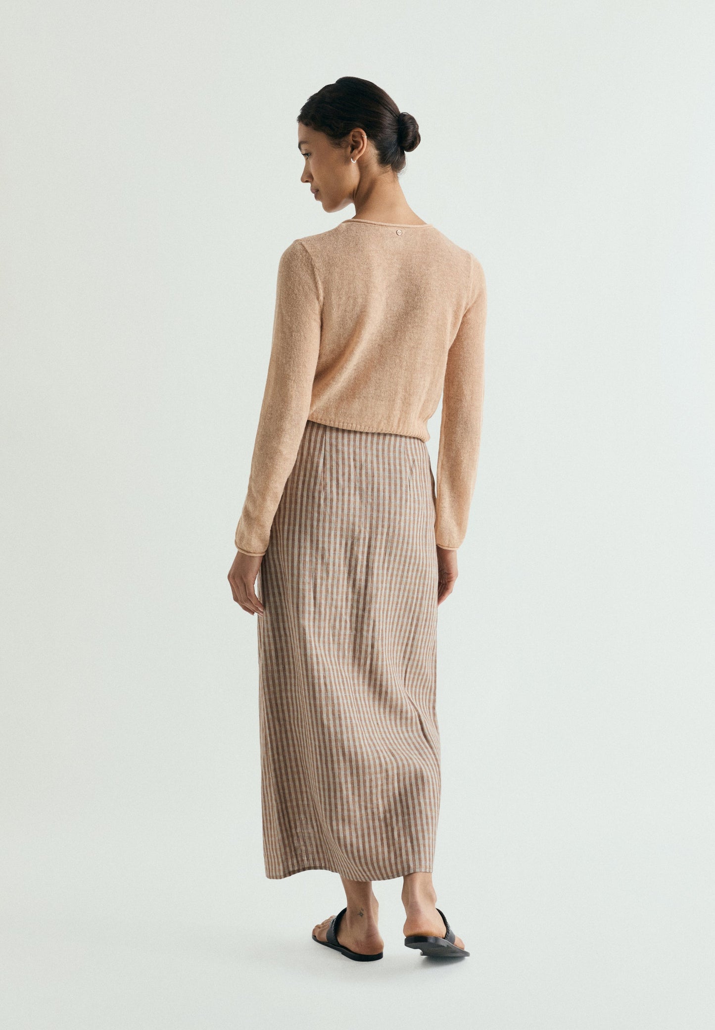 GATHERED GINGHAM SKIRT