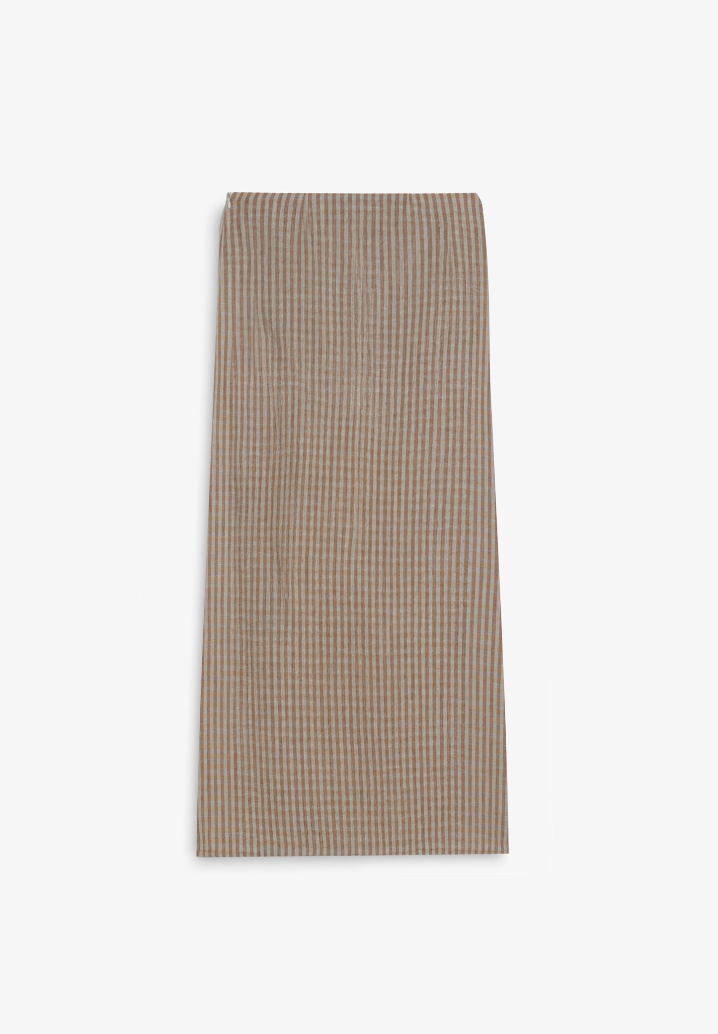 GATHERED GINGHAM SKIRT