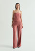 TEXTURED DRAPED TROUSERS