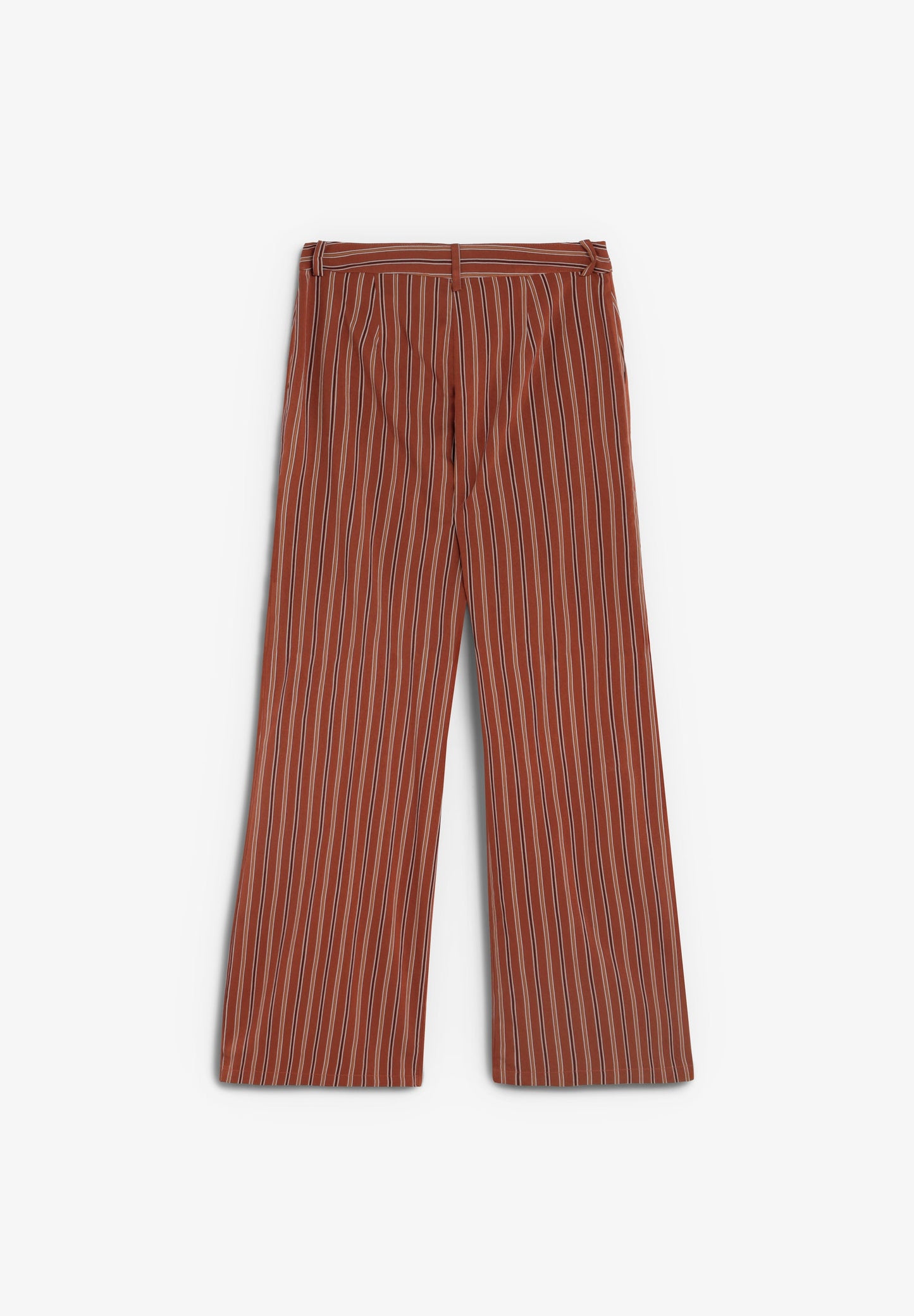 TERRACOTA STRIPED TROUSERS