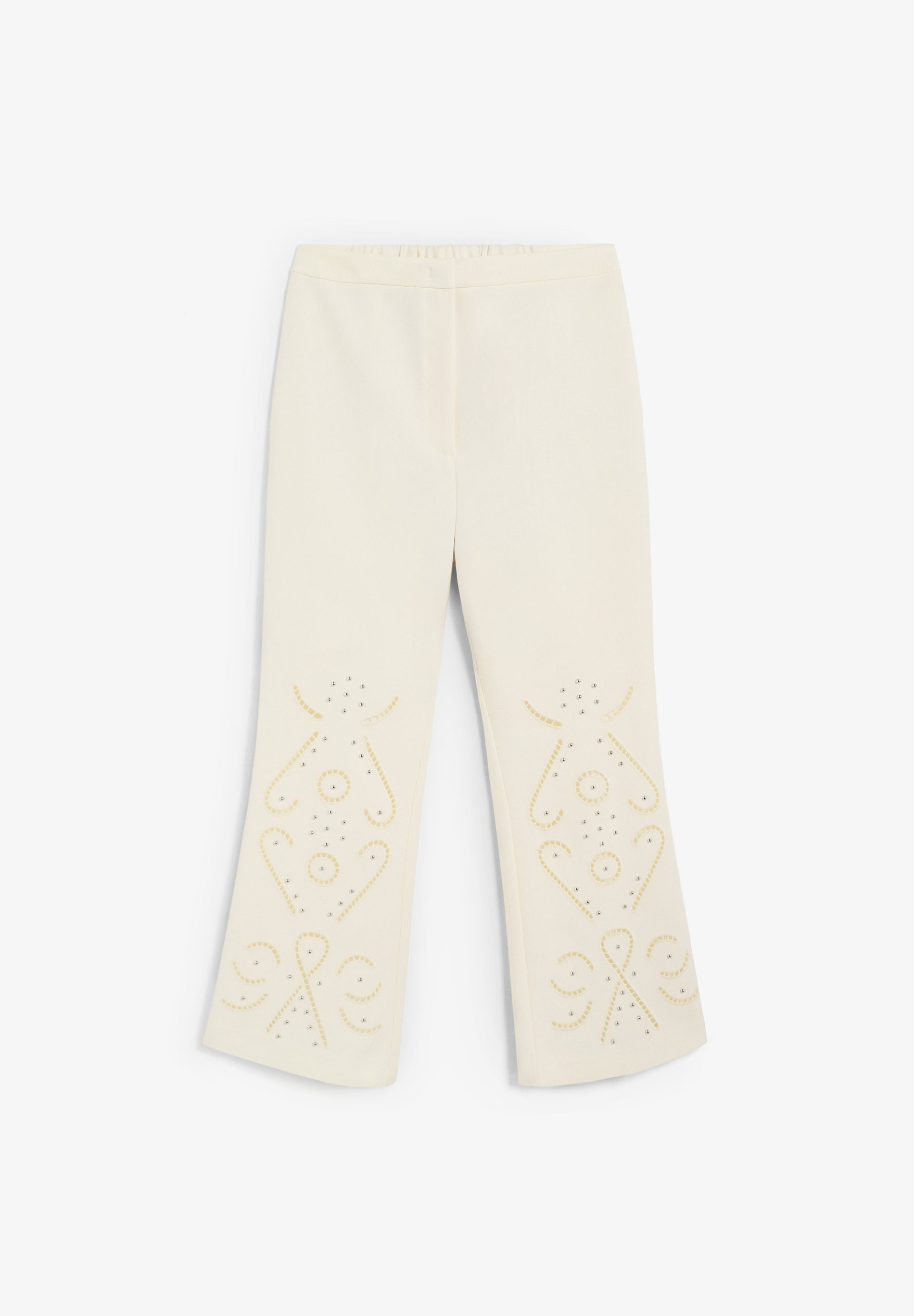 TROUSERS WITH PERFORATED DETAILS