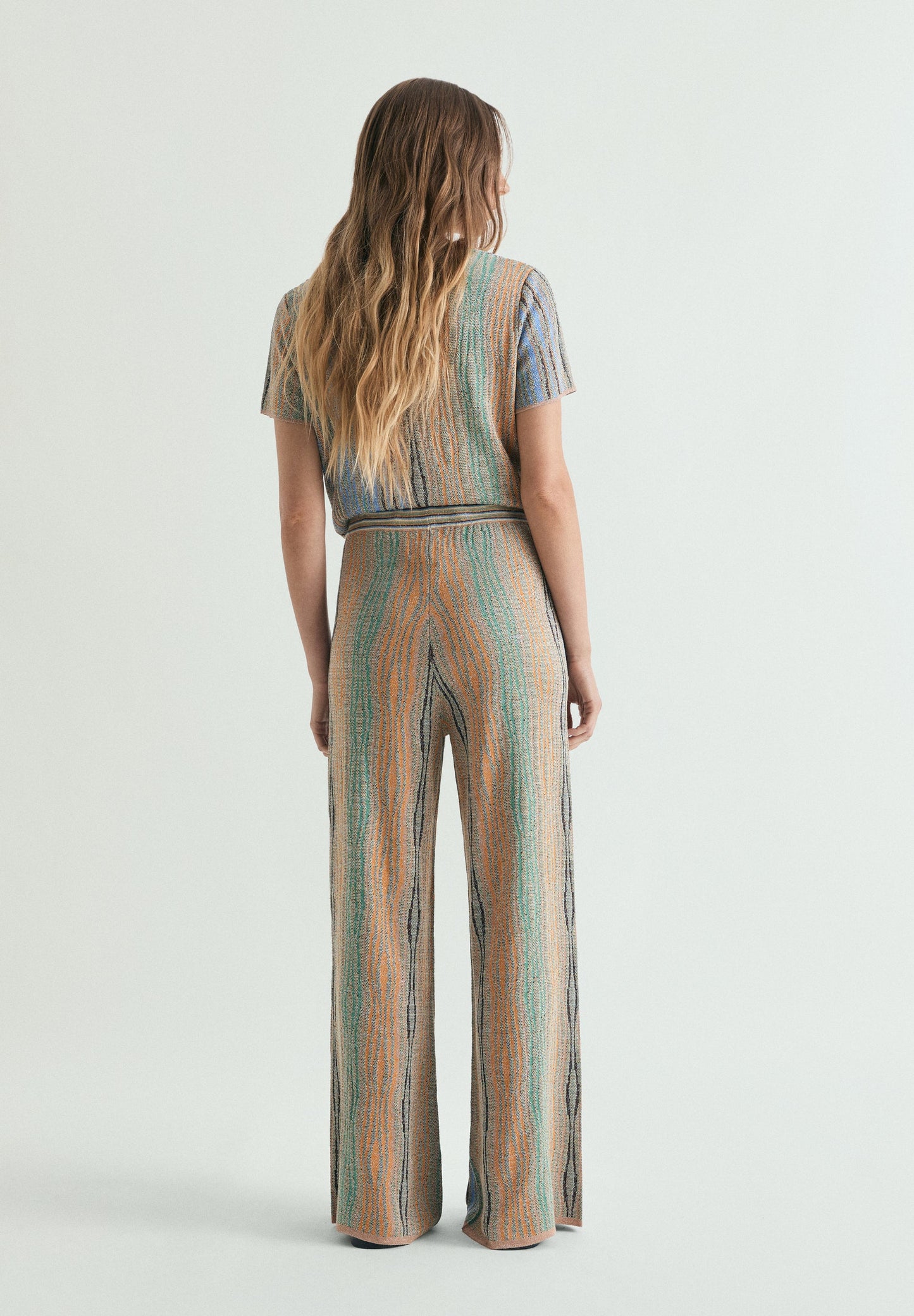 MULTICOLOURED KNIT TROUSERS