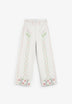 SCCROSS FLOWER STITCH DENIM PANT