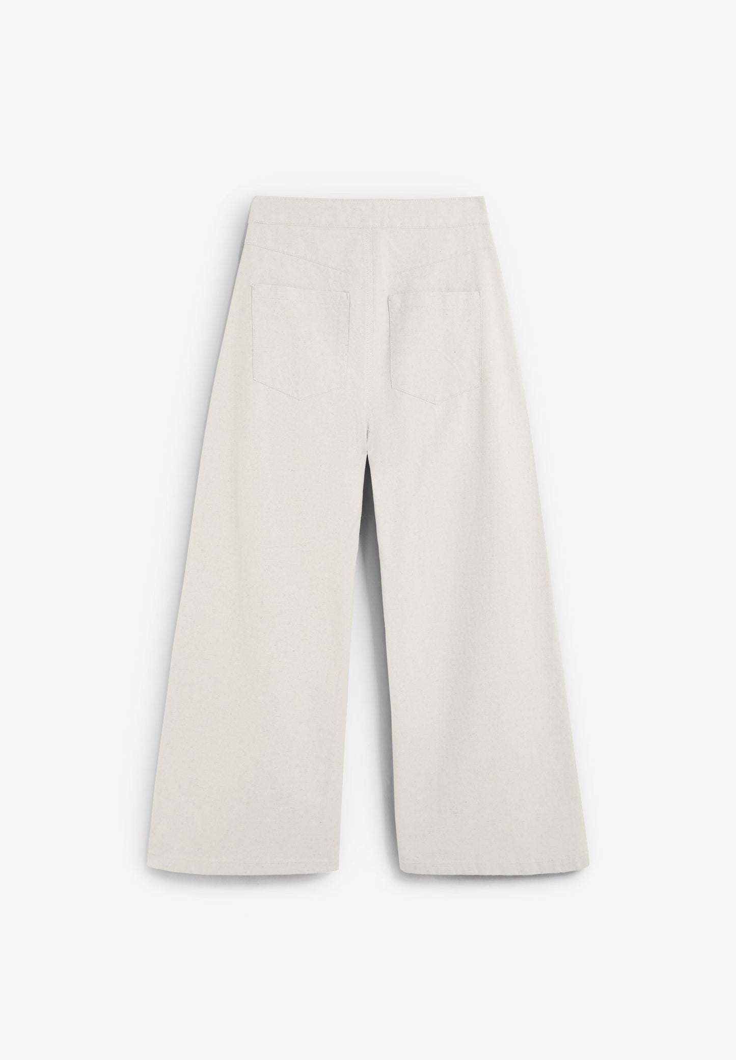 WIDE LEG RUSTIC TROUSERS