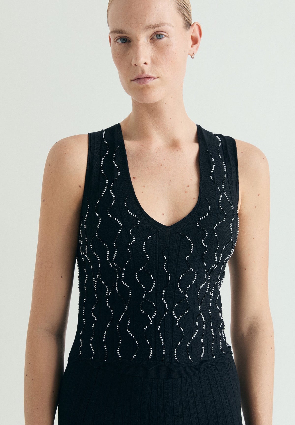 SCBEADS KNIT TOP