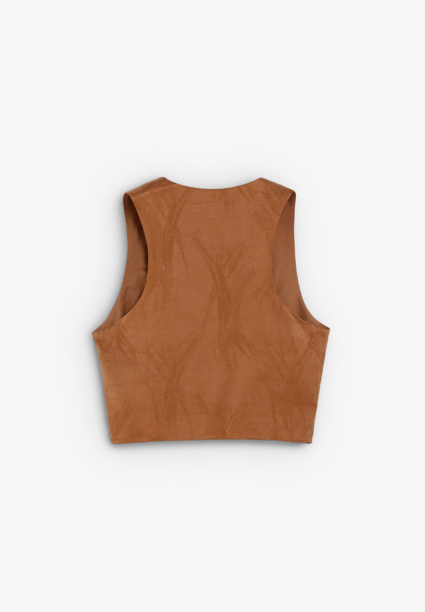 JACQUARD CROSSOVER TOP