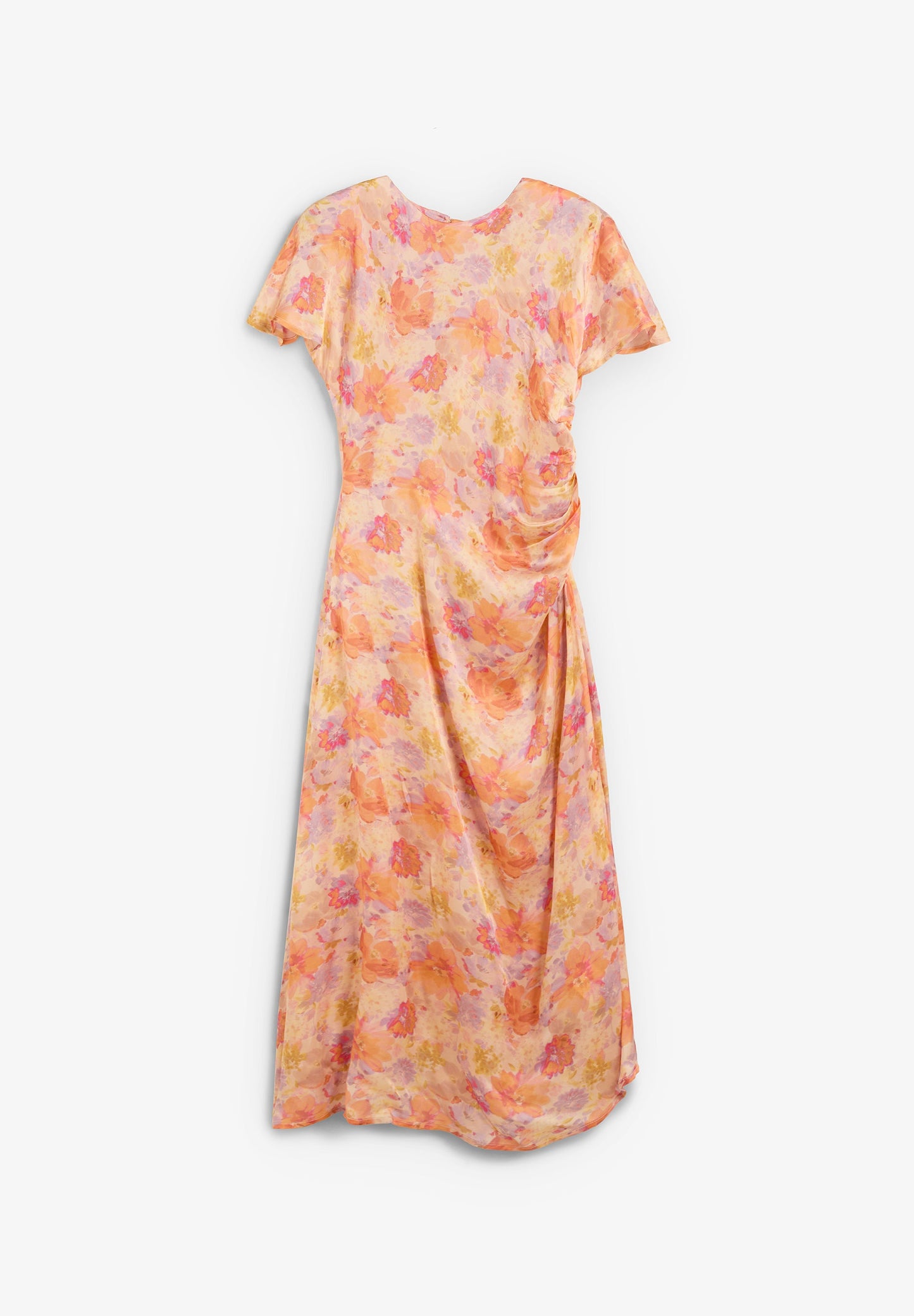 FLOWING FLORAL DRESS
