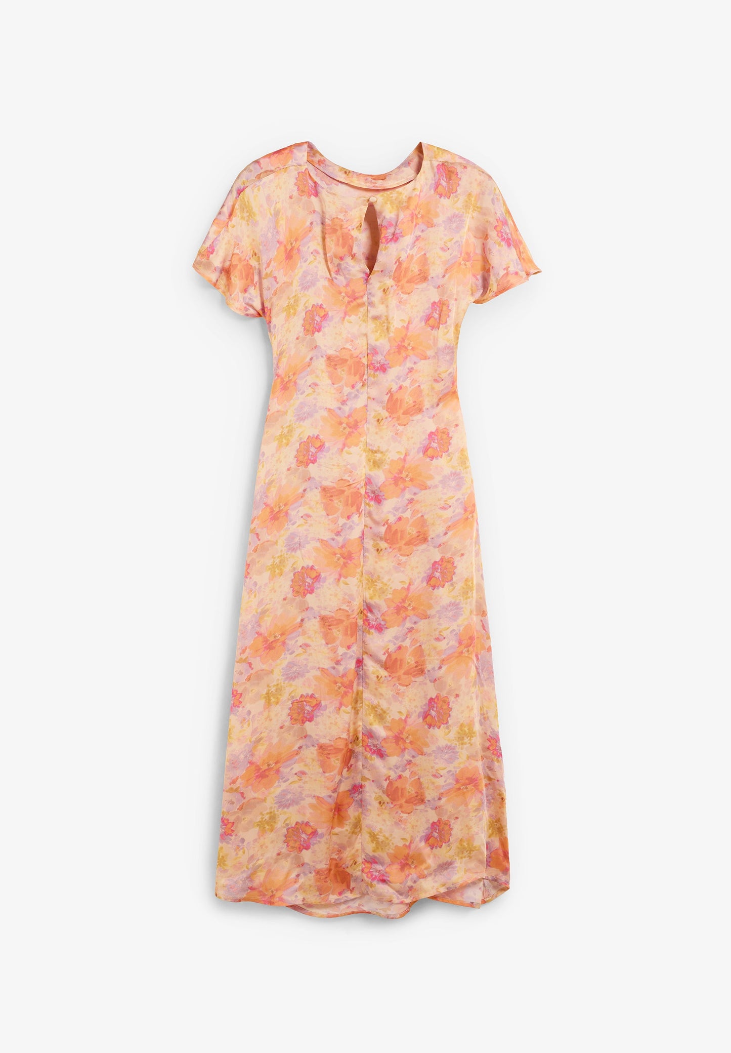 FLOWING FLORAL DRESS