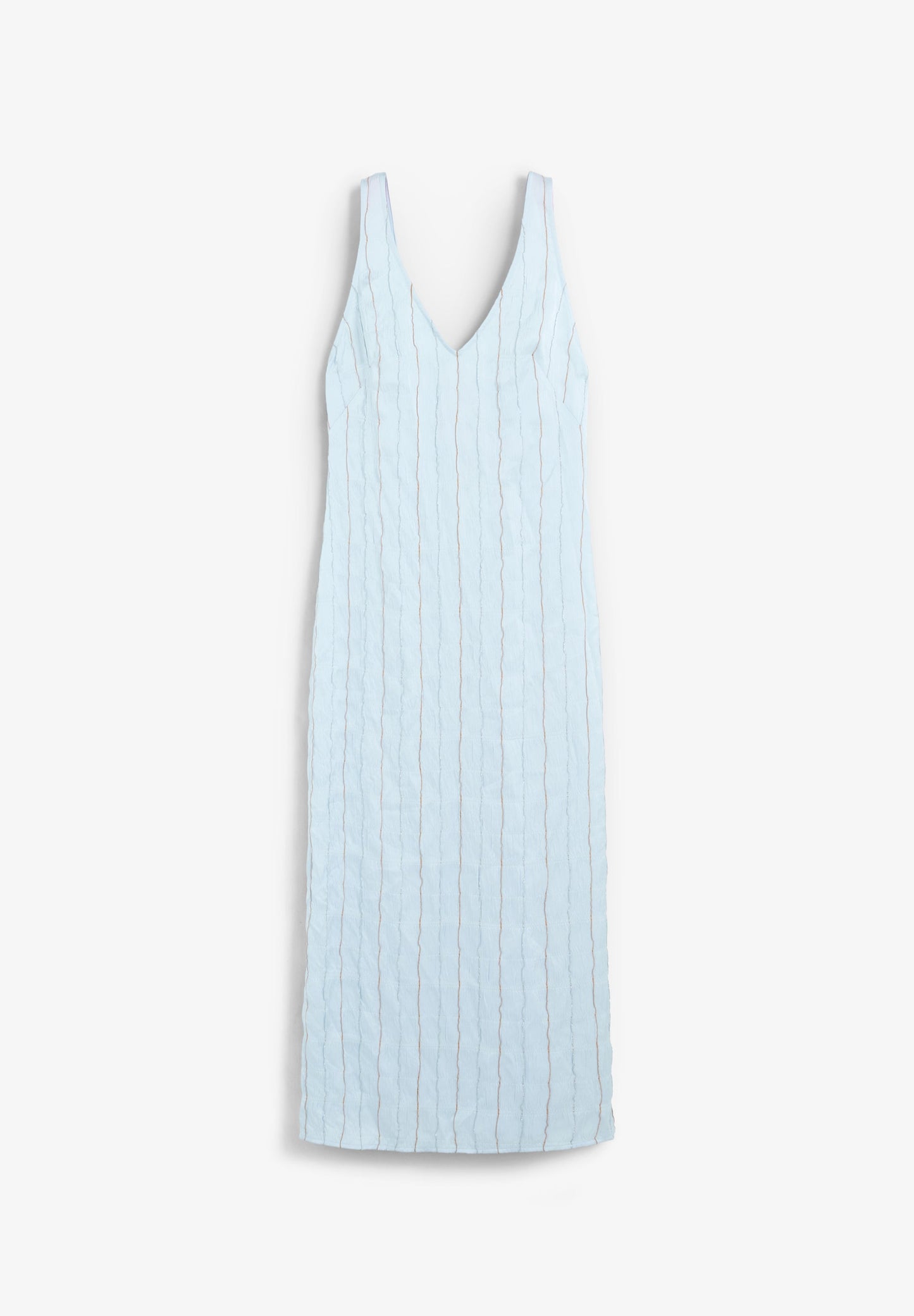 TEXTURED MIDI DRESS