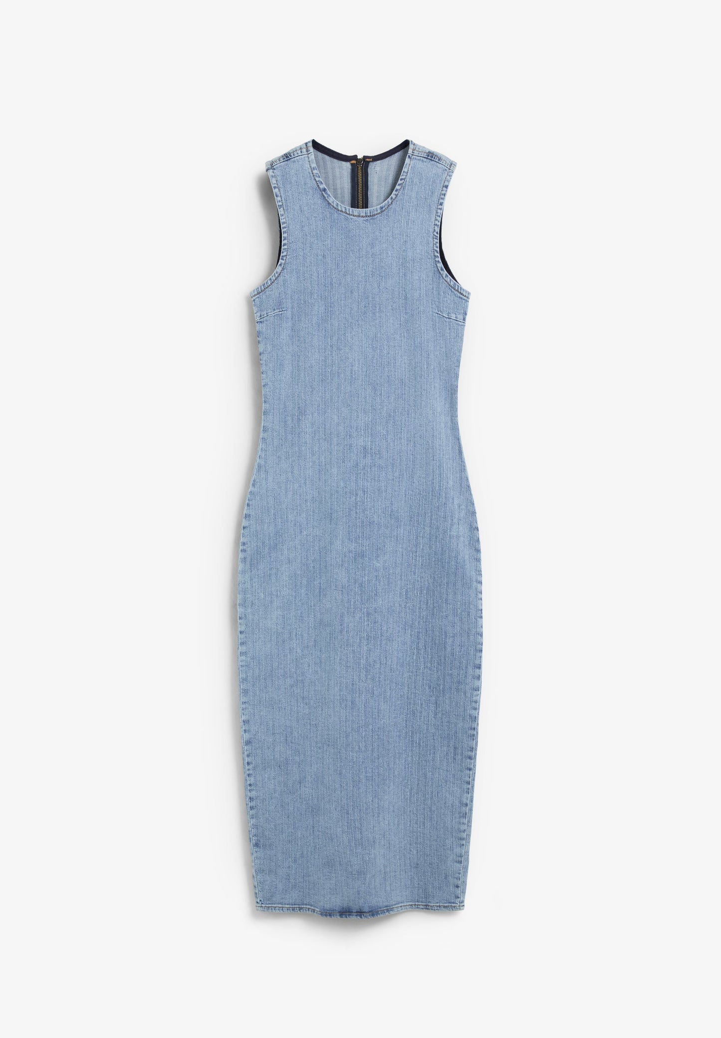 DENIM MIDI DRESS