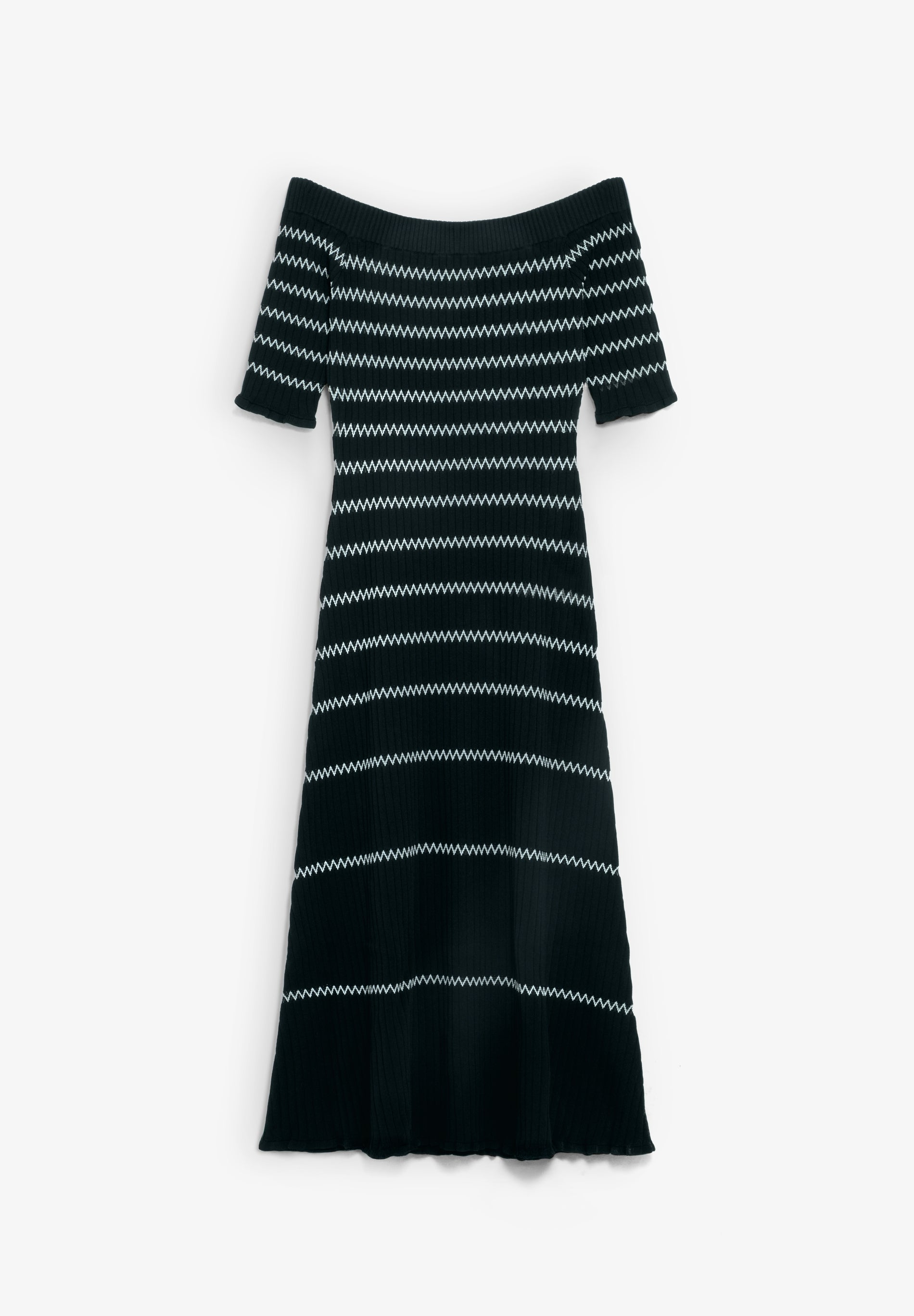 VESTIDO PUNTO ESCOTE BARDOT - Scalpers