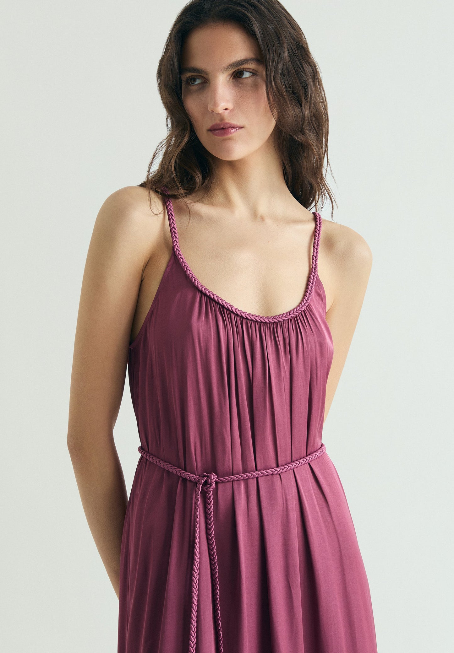 SCSLIP BRAID LACE DRESS