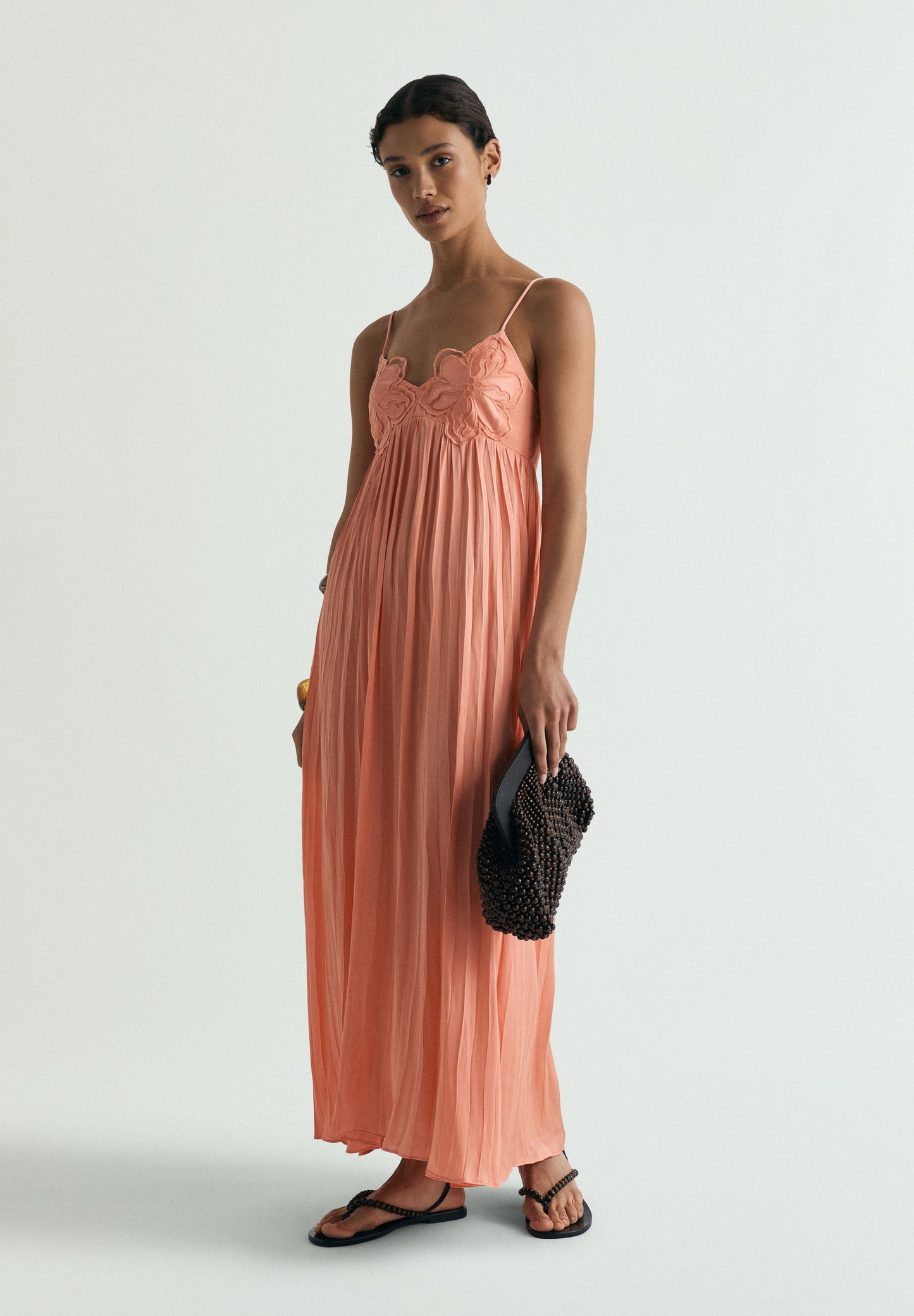 MIDI DRESS WITH FLORAL DETAIL