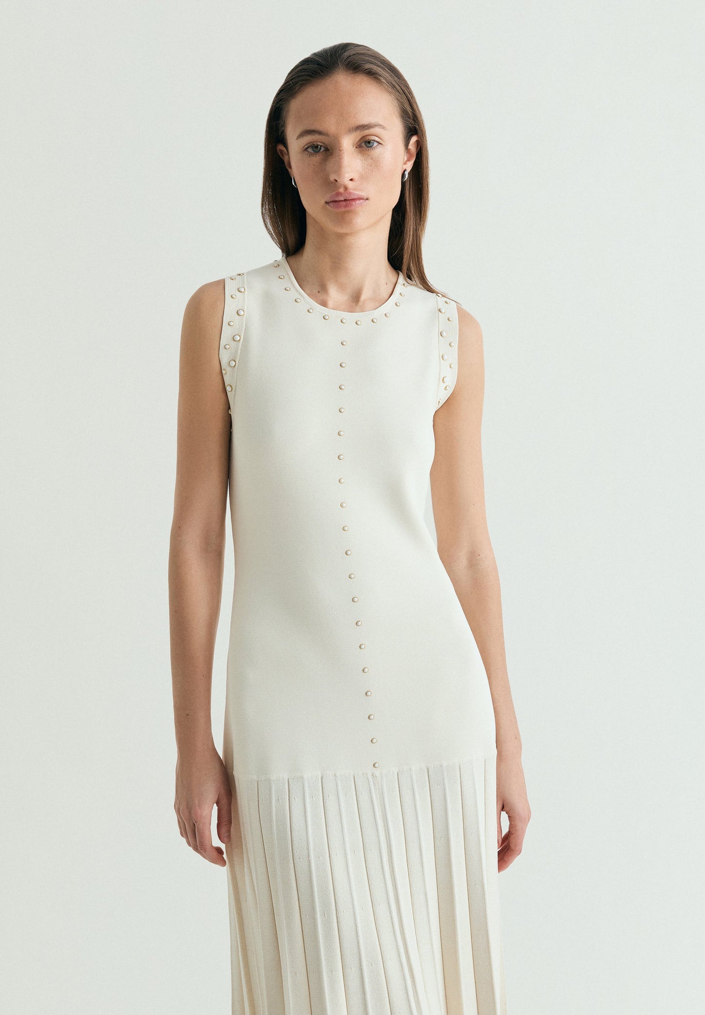 STUDDED MIDI DRESS