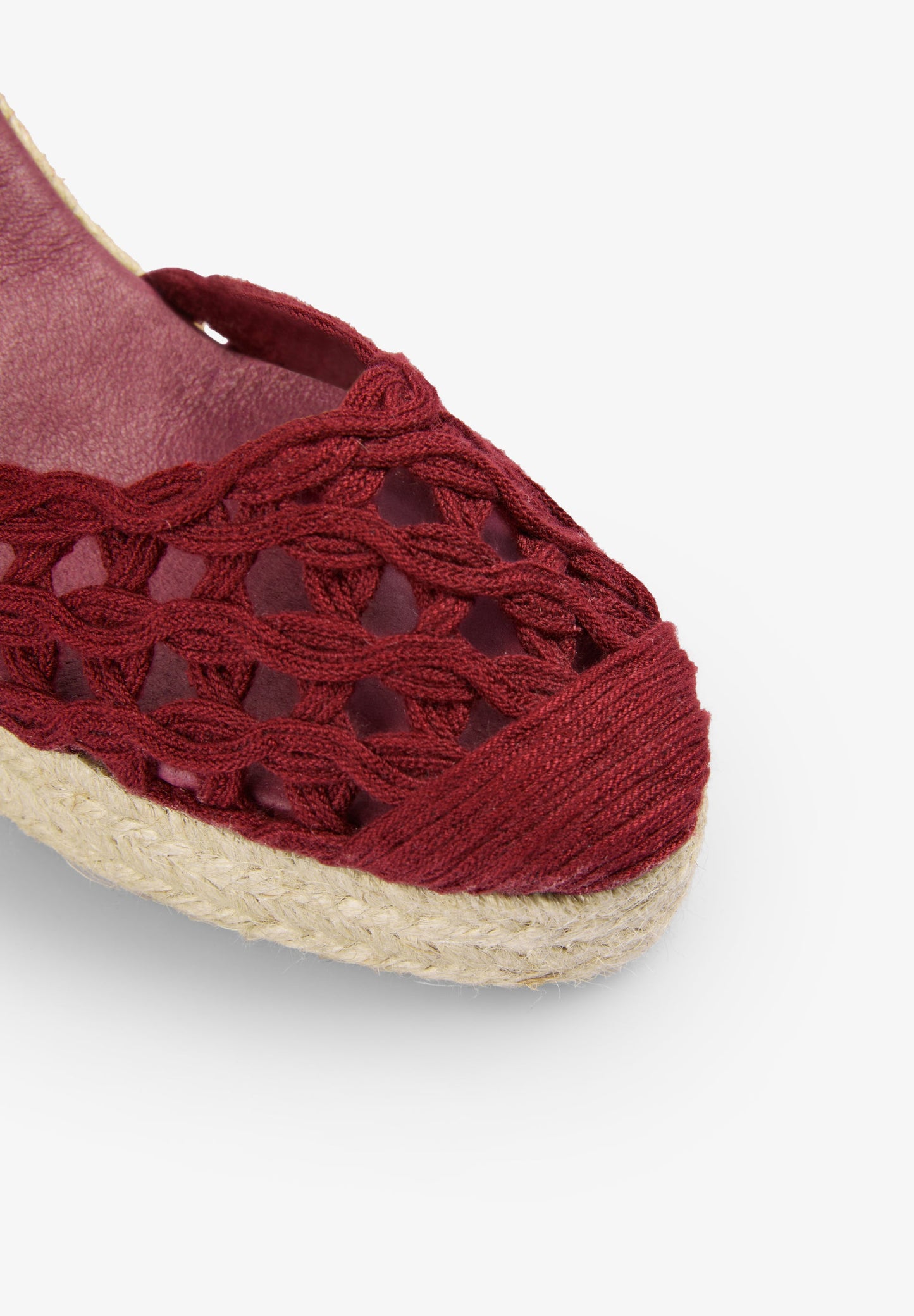 BRAIDED SANDALS WITH ESPARTO GRASS WEDGE