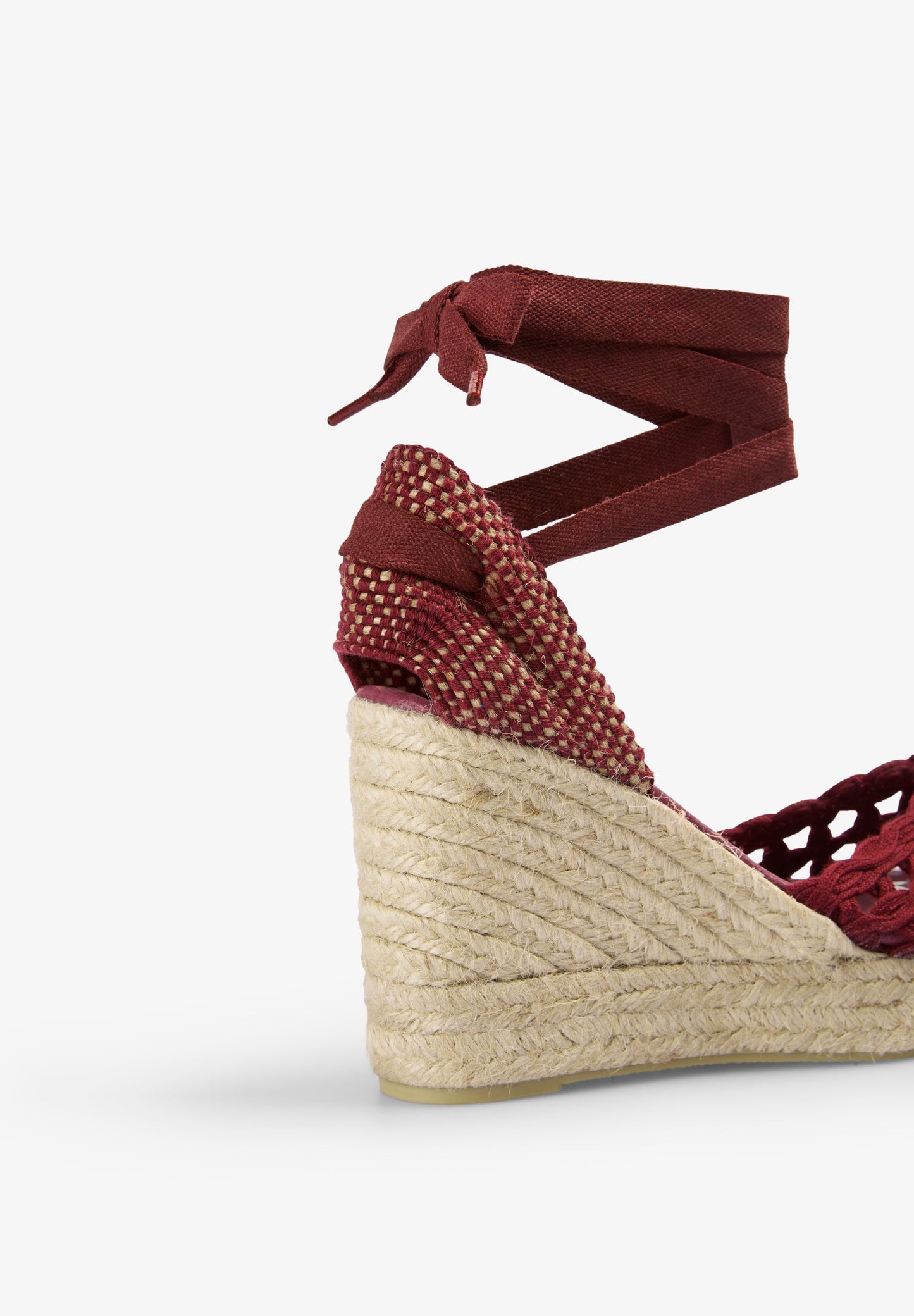 BRAIDED SANDALS WITH ESPARTO GRASS WEDGE