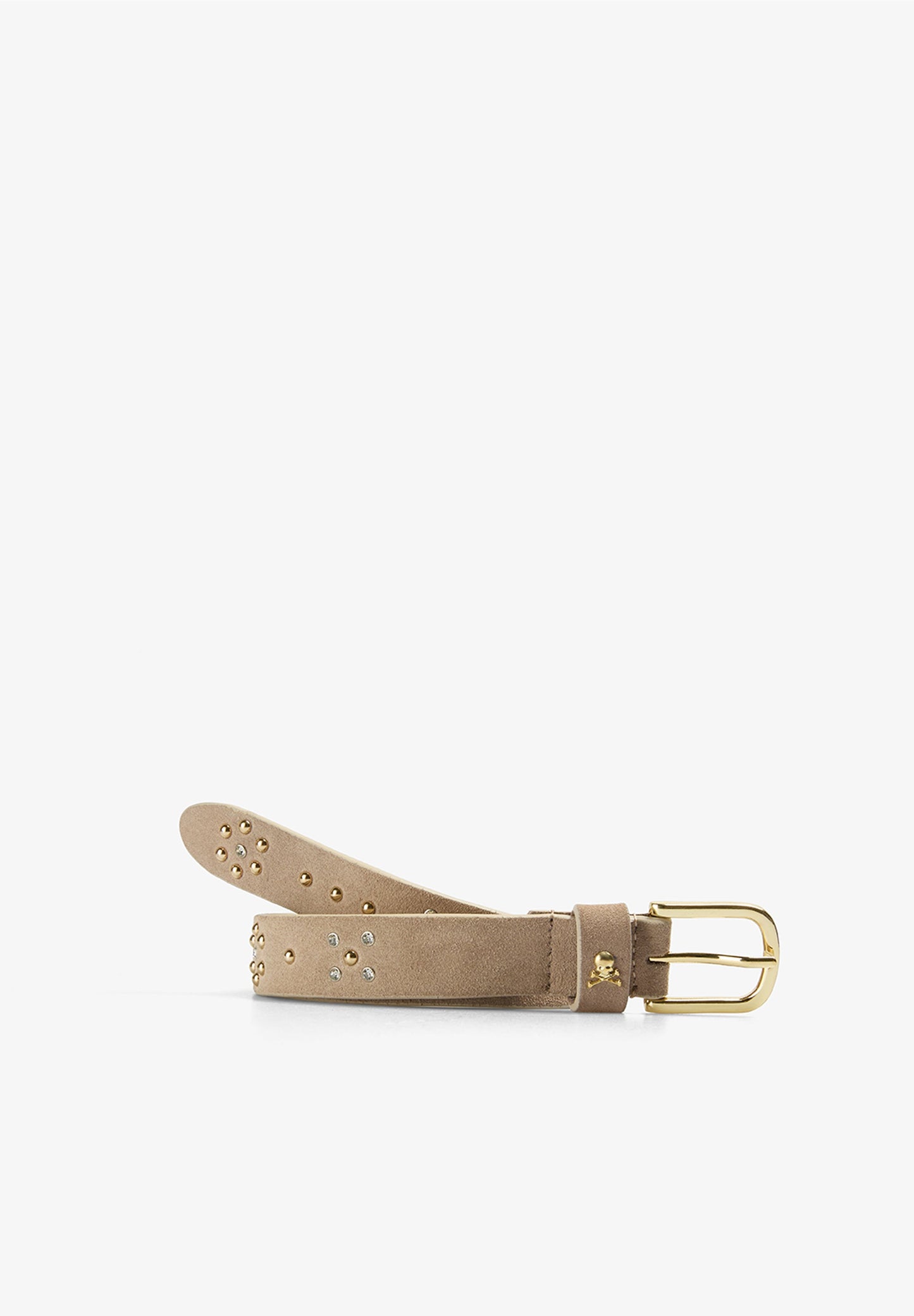 STUDDED SUEDE BELT
