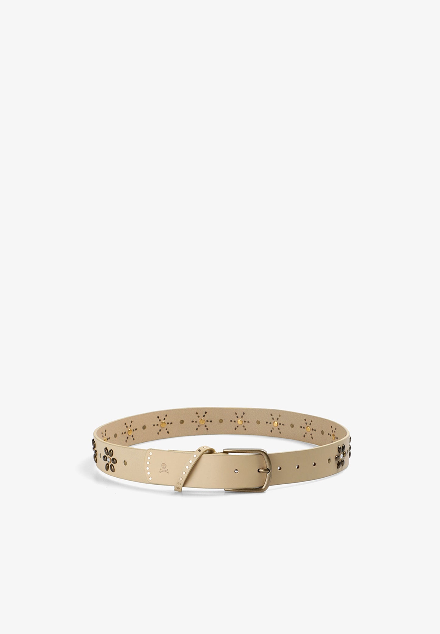 LEATHER BELT WITH STUDS