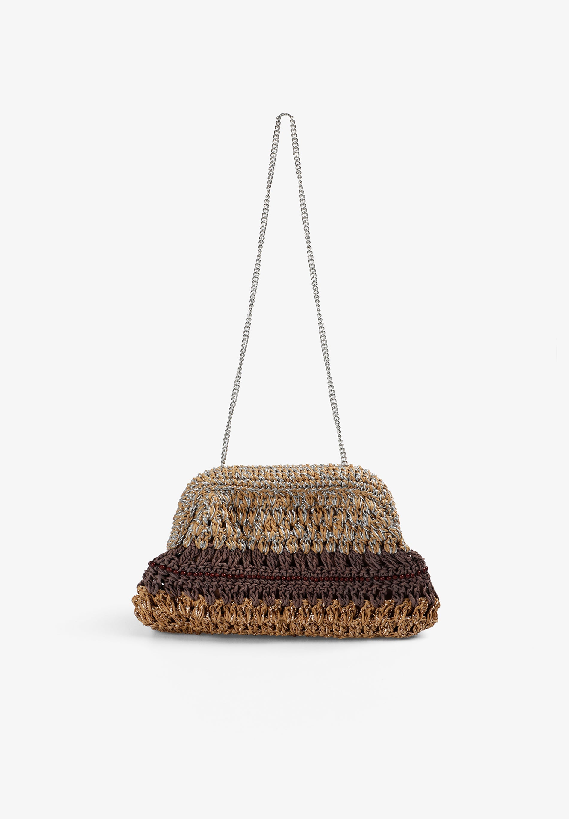 METALLIC CLUTCH BAG