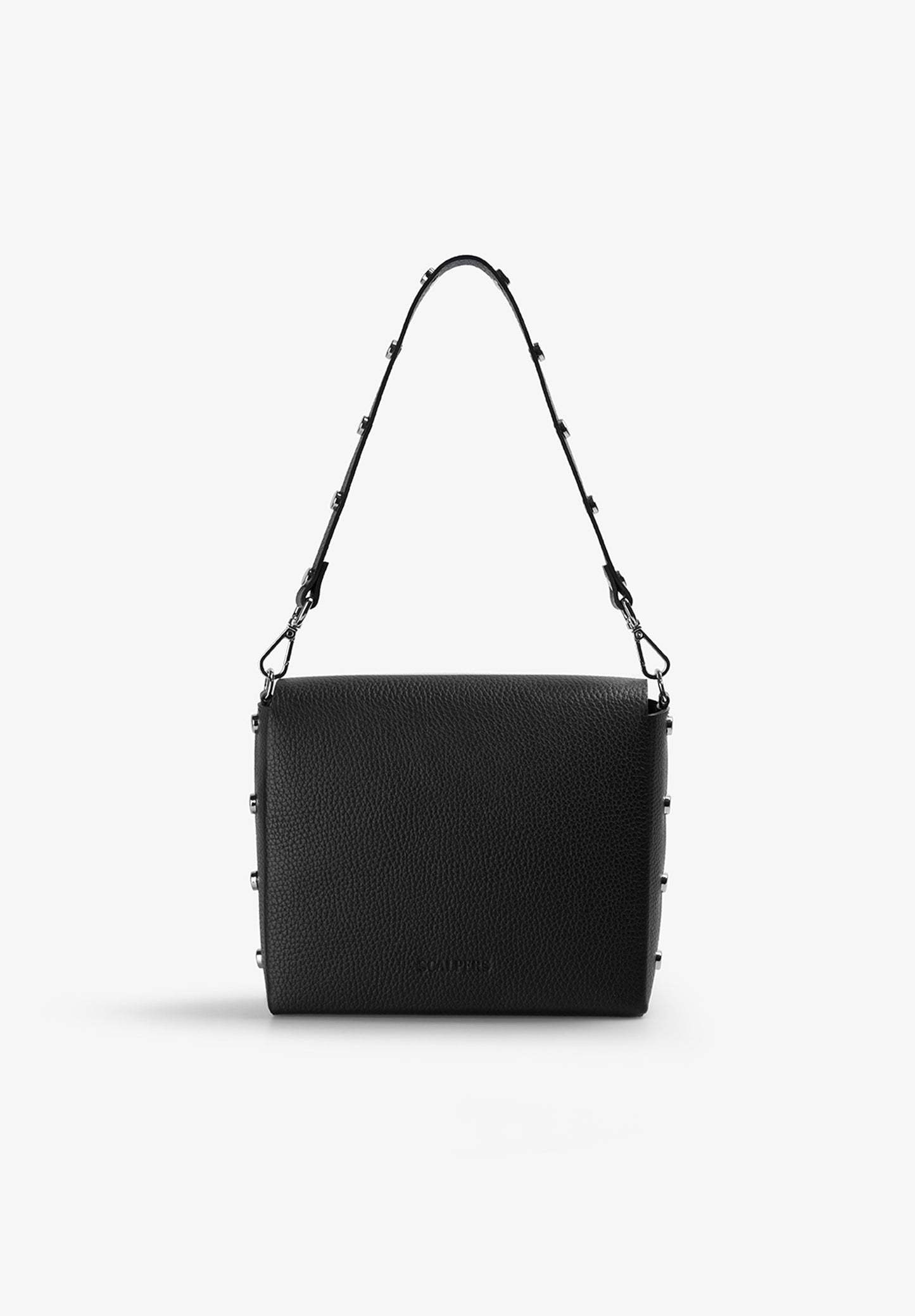 LEATHER BAG WITH APPLIQUÉS