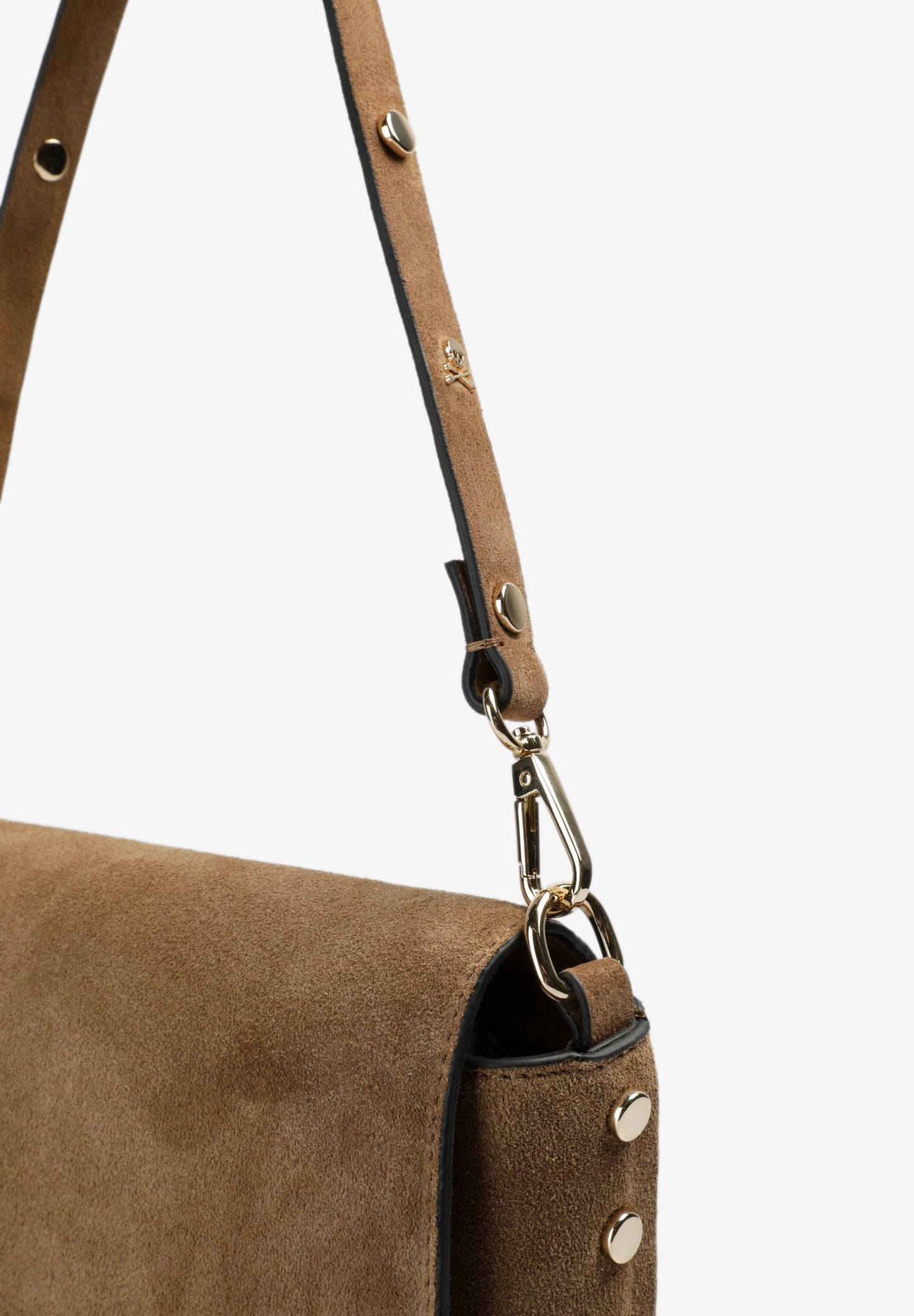 SUEDE CROSSBODY BAG WITH STUDS
