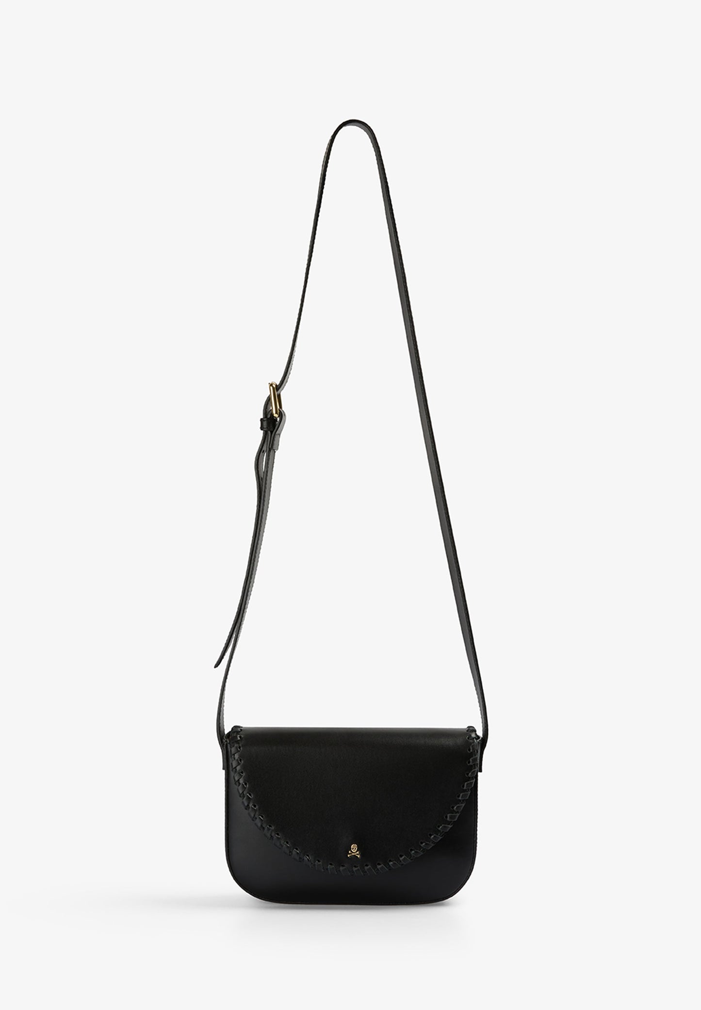 BRAIDED LEATHER CROSSBODY BAG