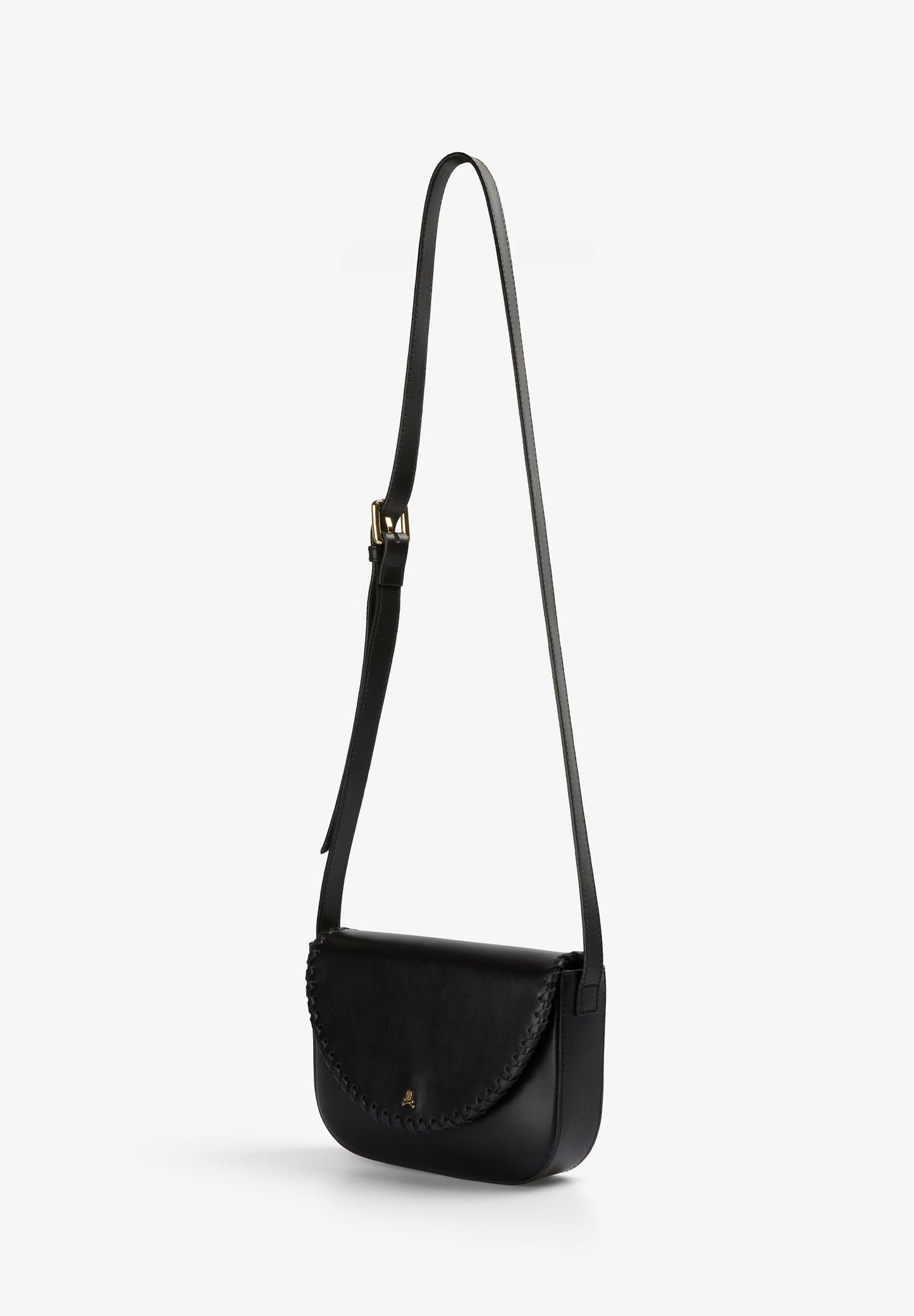 BRAIDED LEATHER CROSSBODY BAG